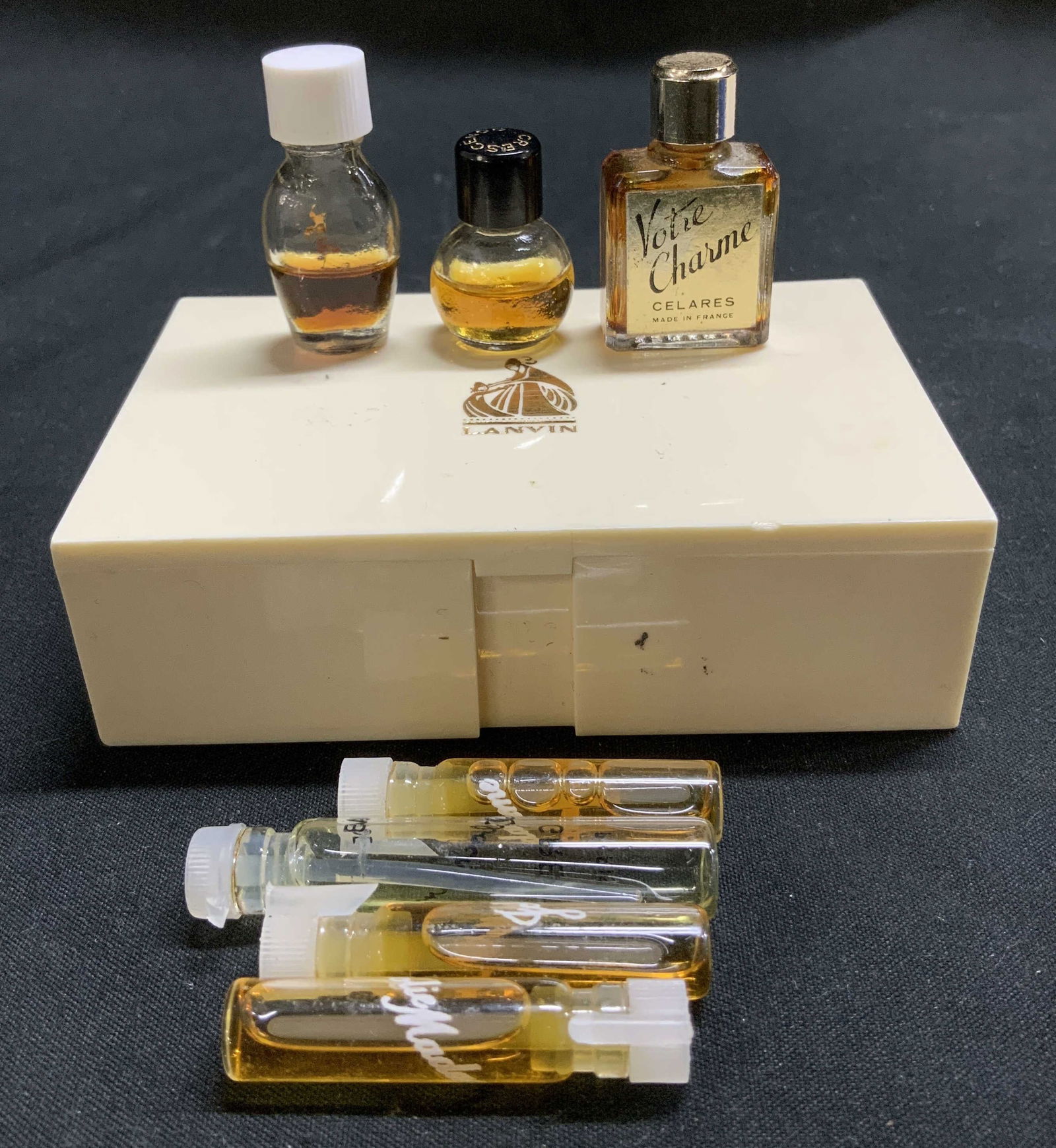 Lt7 Lanvin Box, Frag Sample Vials & Perfume Bttles (1 of 6)