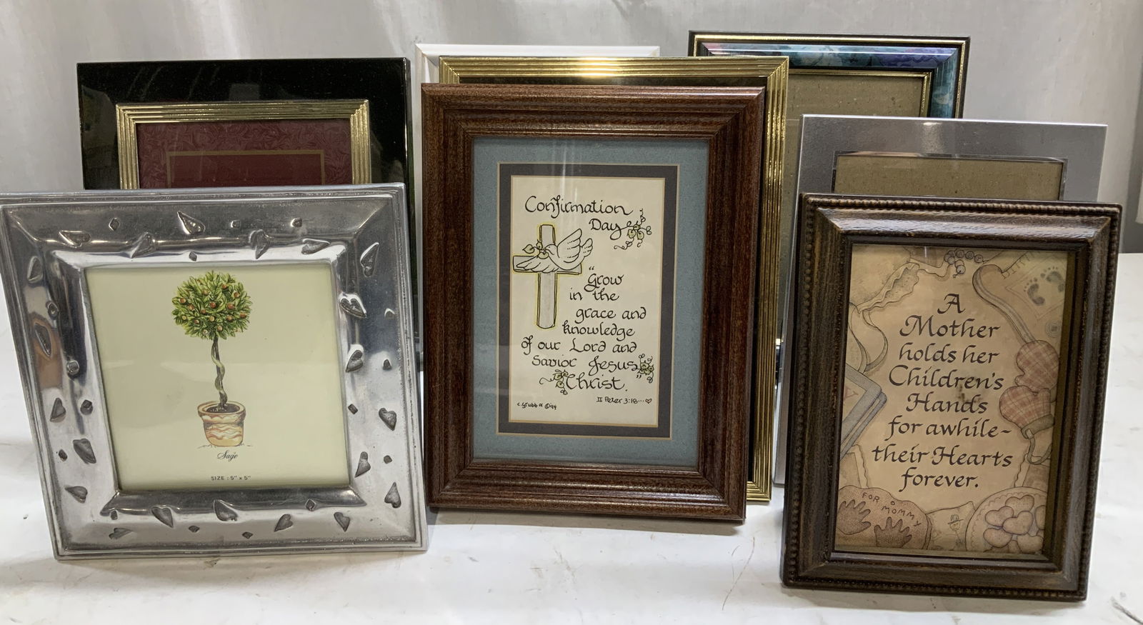 Lot 9 Assorted Wooden & Silver Toned Frames (1 of 6)