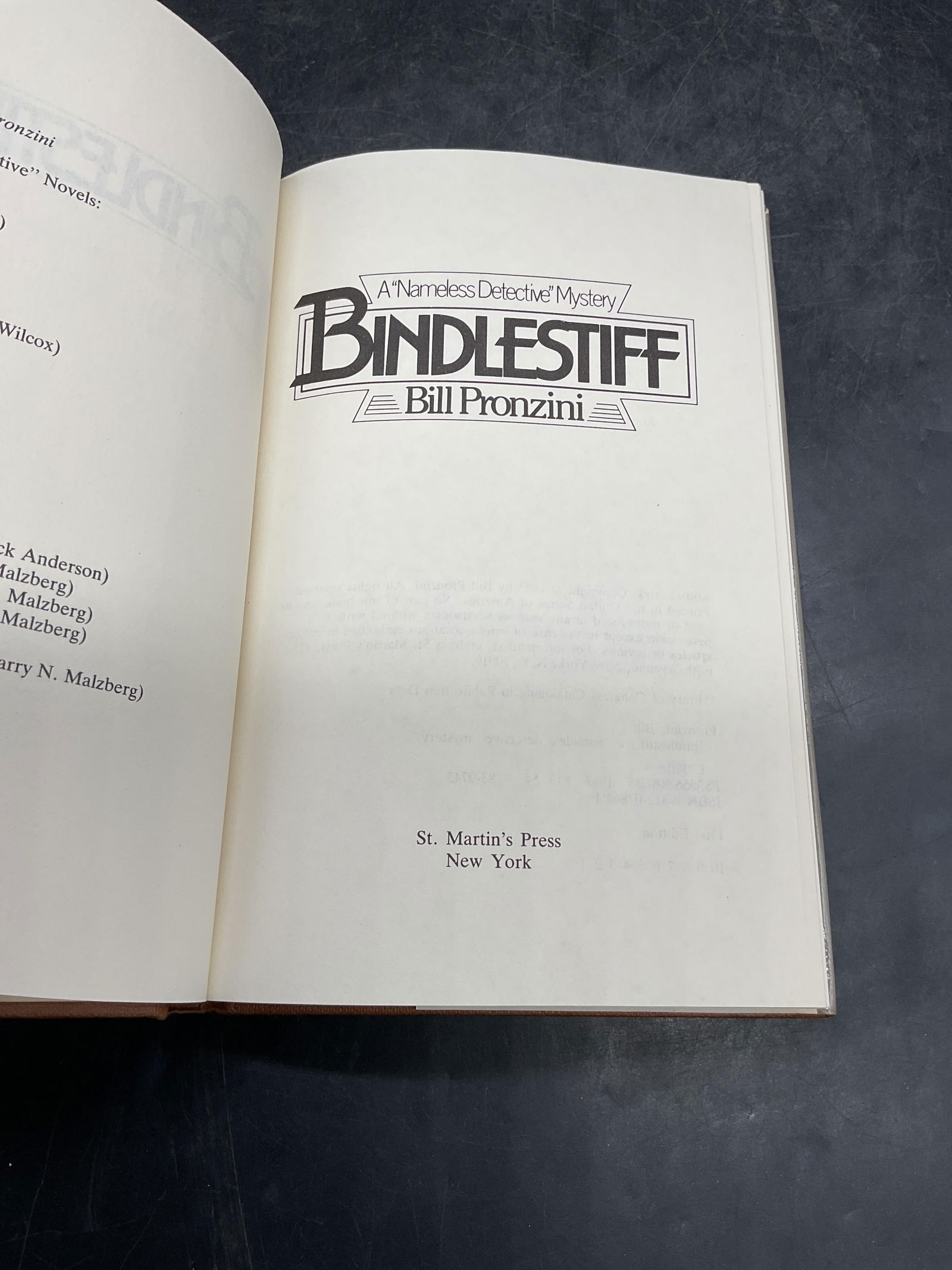 1983 Bill Pronzini Bindlestiff 1st Edition - 4