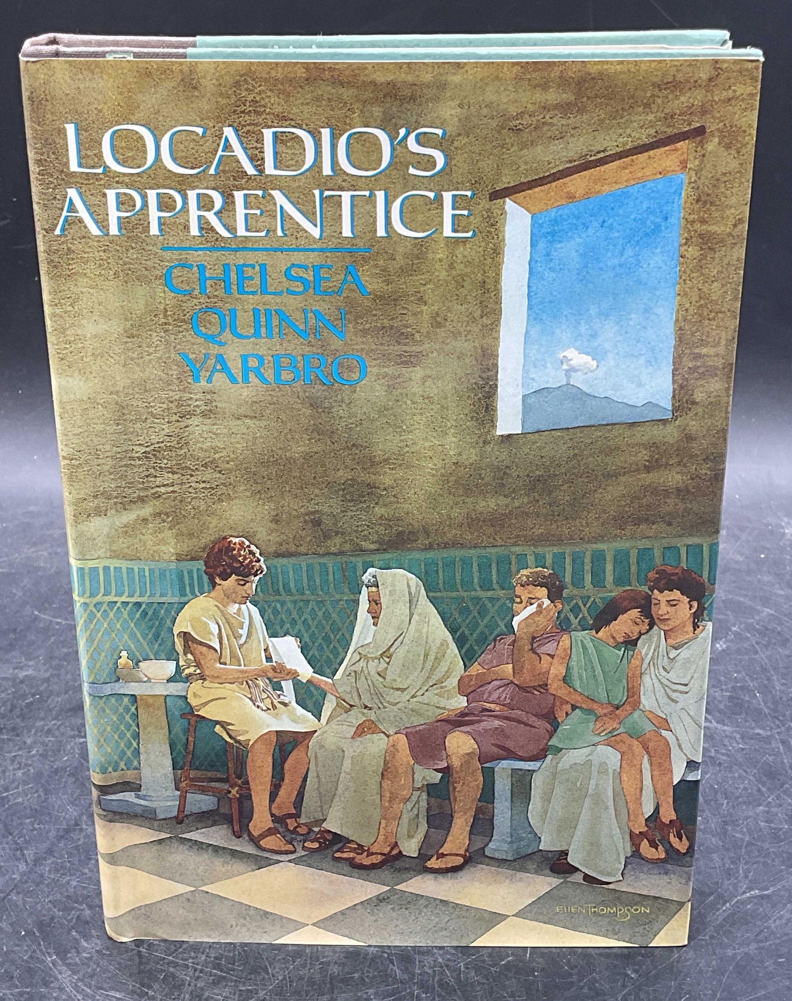 1984 Yarbro Locadio Apprentice 1st Ed Review Copy: Hardcover first edition review copy of Locadios Apprentice by Chelse Quinn Yarbro. Harper & Row, 1984. Measures approx 8.5 x 5.75 inches. Some wear to cover, pages, and binding consistent with exposur