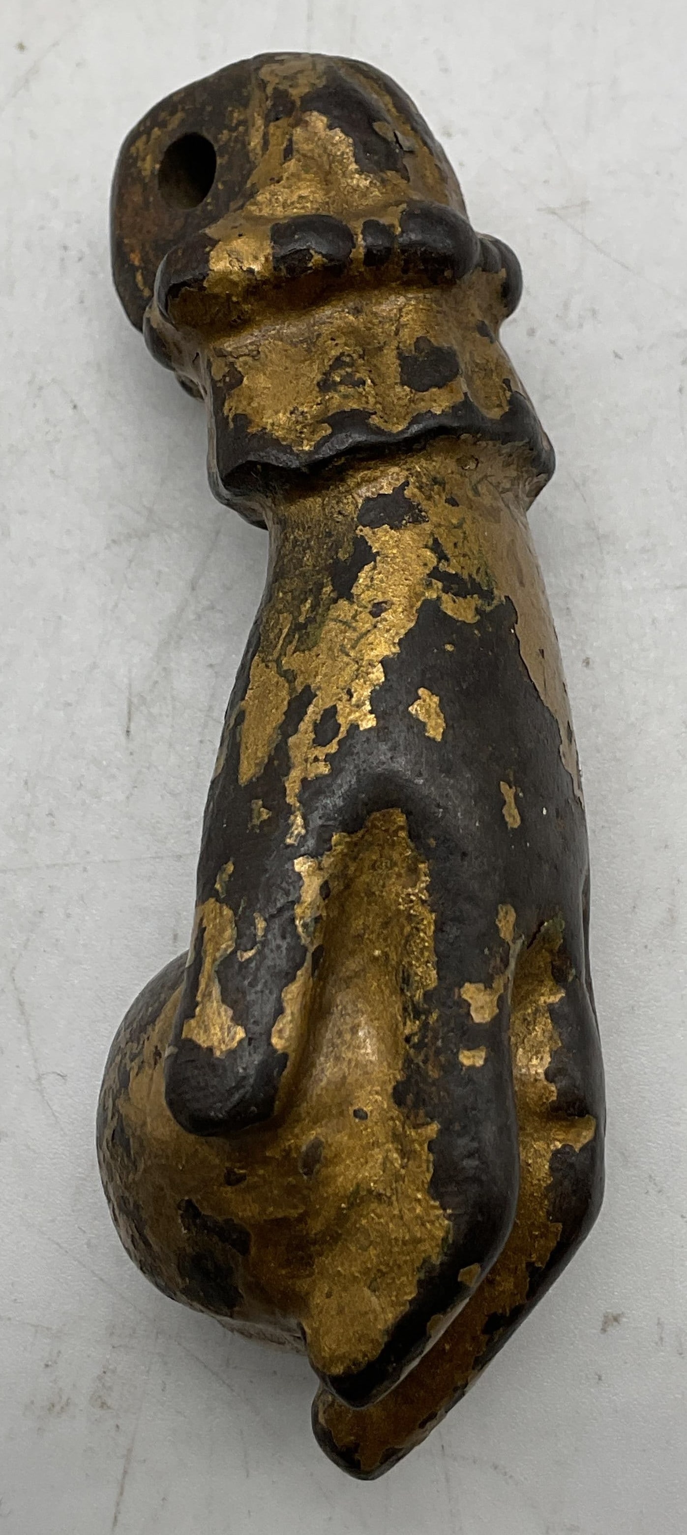 Antique Brass Hand Holding Ball Door Knocker (1 of 8)