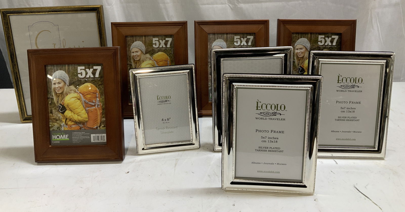 Lot 9 Assorted Wooden & Silver Toned Frames (1 of 6)