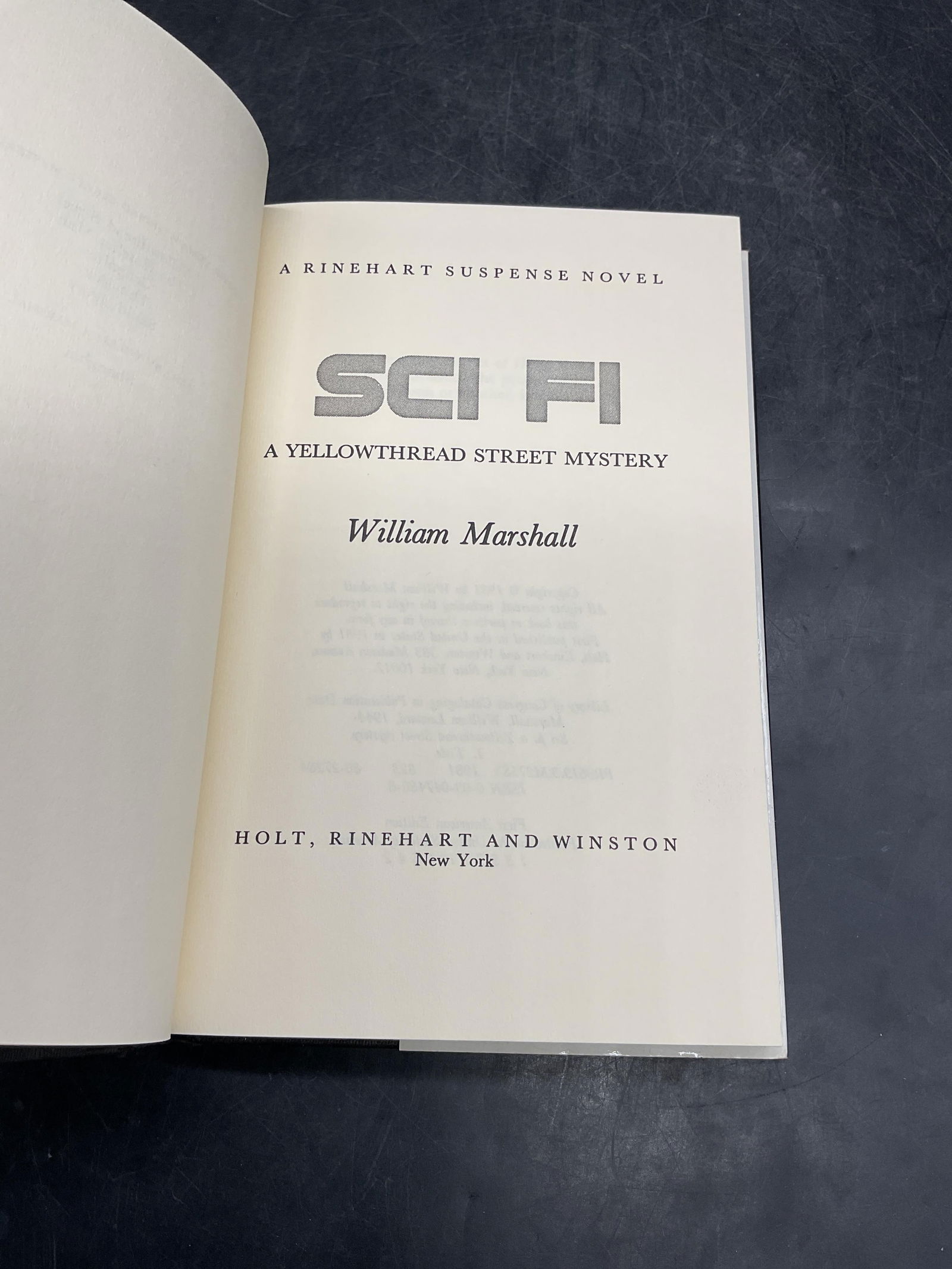 1981 William Marshall Sci Fi 1st Edition - 4