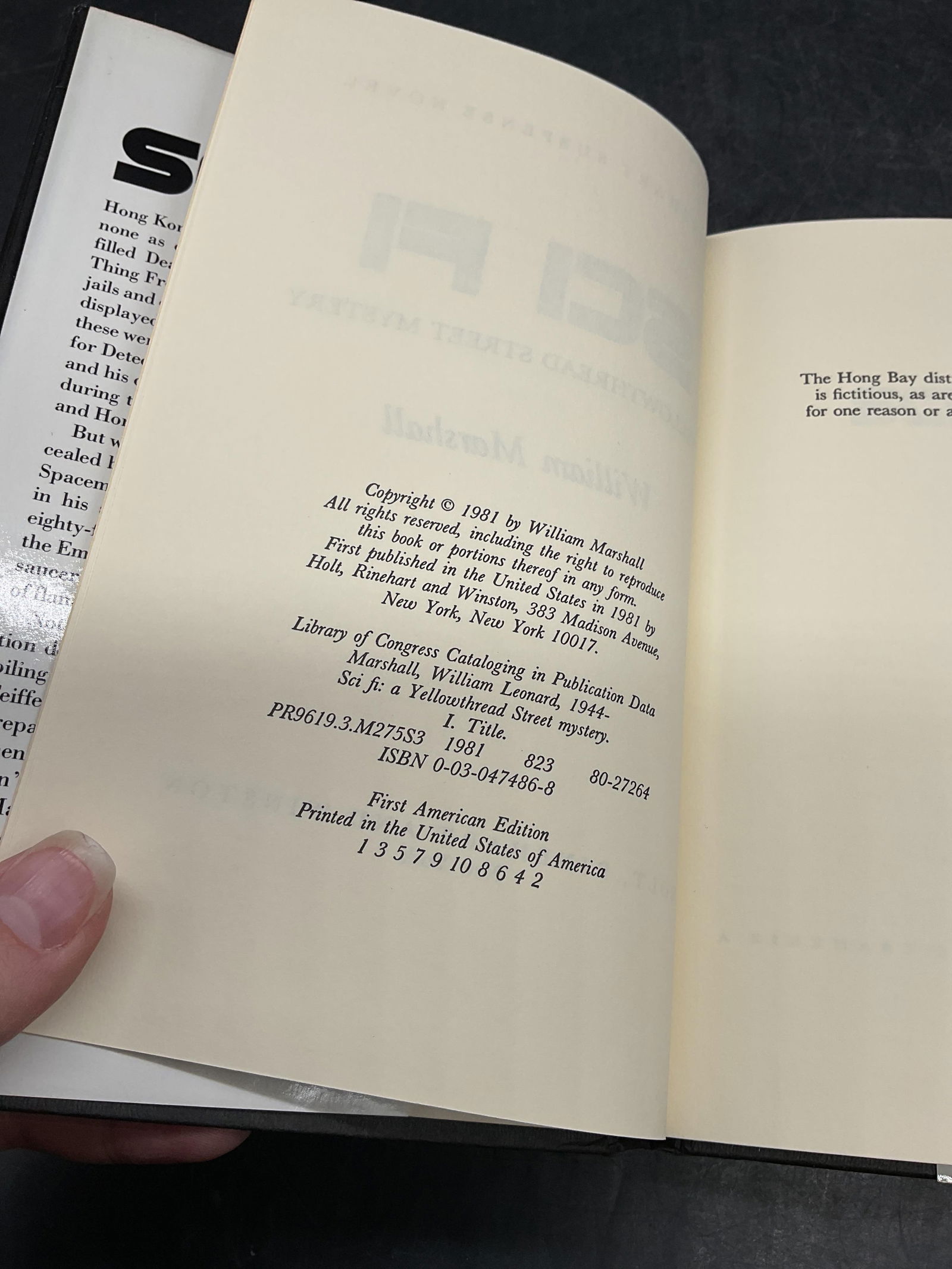 1981 William Marshall Sci Fi 1st Edition - 5