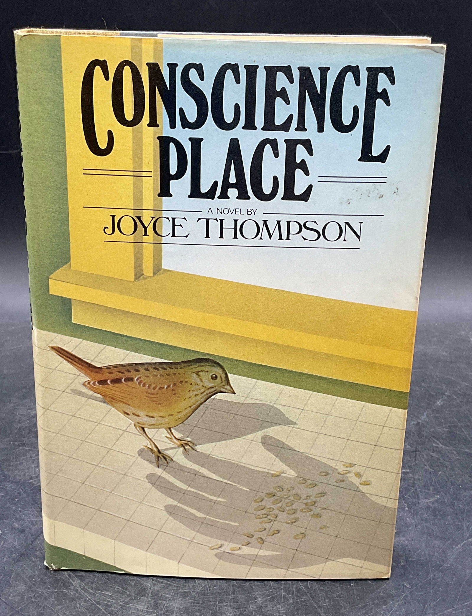 1984 Joyce Thompson Conscience Place 1st Edt: Hardcover first edition copy of Conscience Place by Joyce Thompson. Doubleday, 1984. Measures approx. 8.5 x 5.75 inches. wear to cover, pages, and binding consistent with exposure. Book,