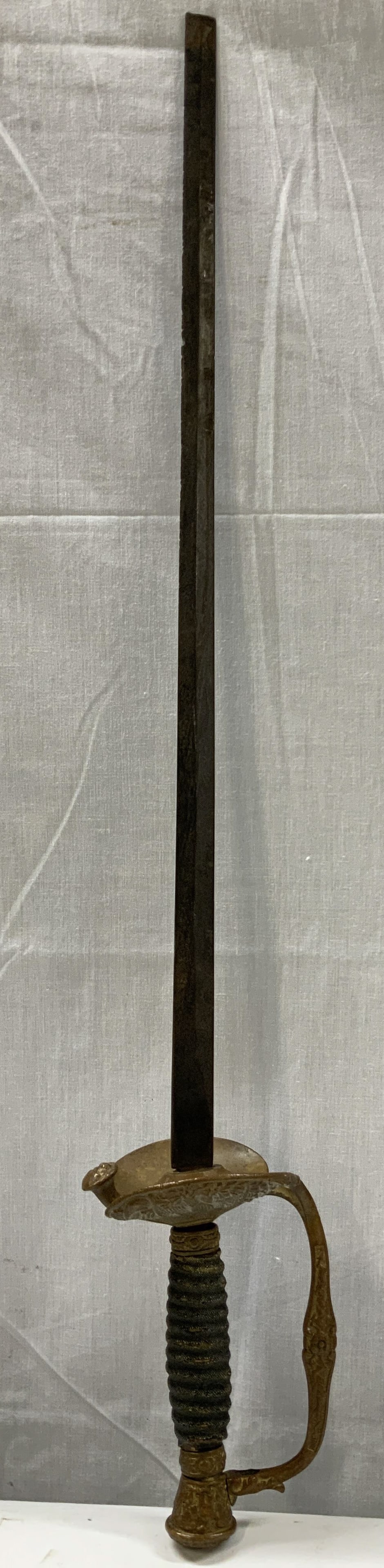 Antique American Style Brass Officers Sword (1 of 6)