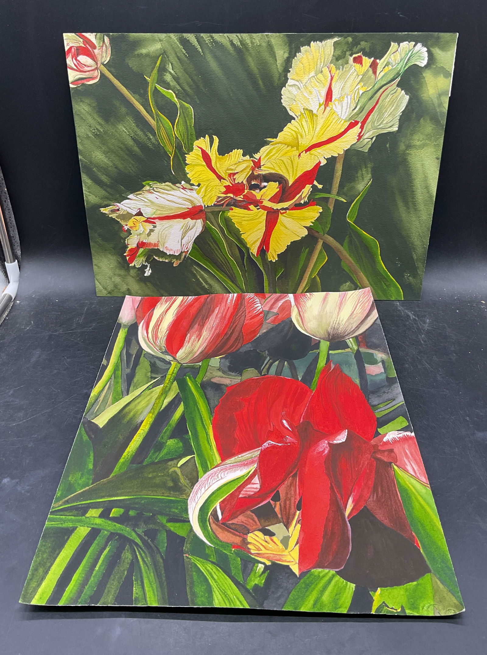 Lot 2 Judith Lynn Flowers Watercolor Paintings (1 of 6)