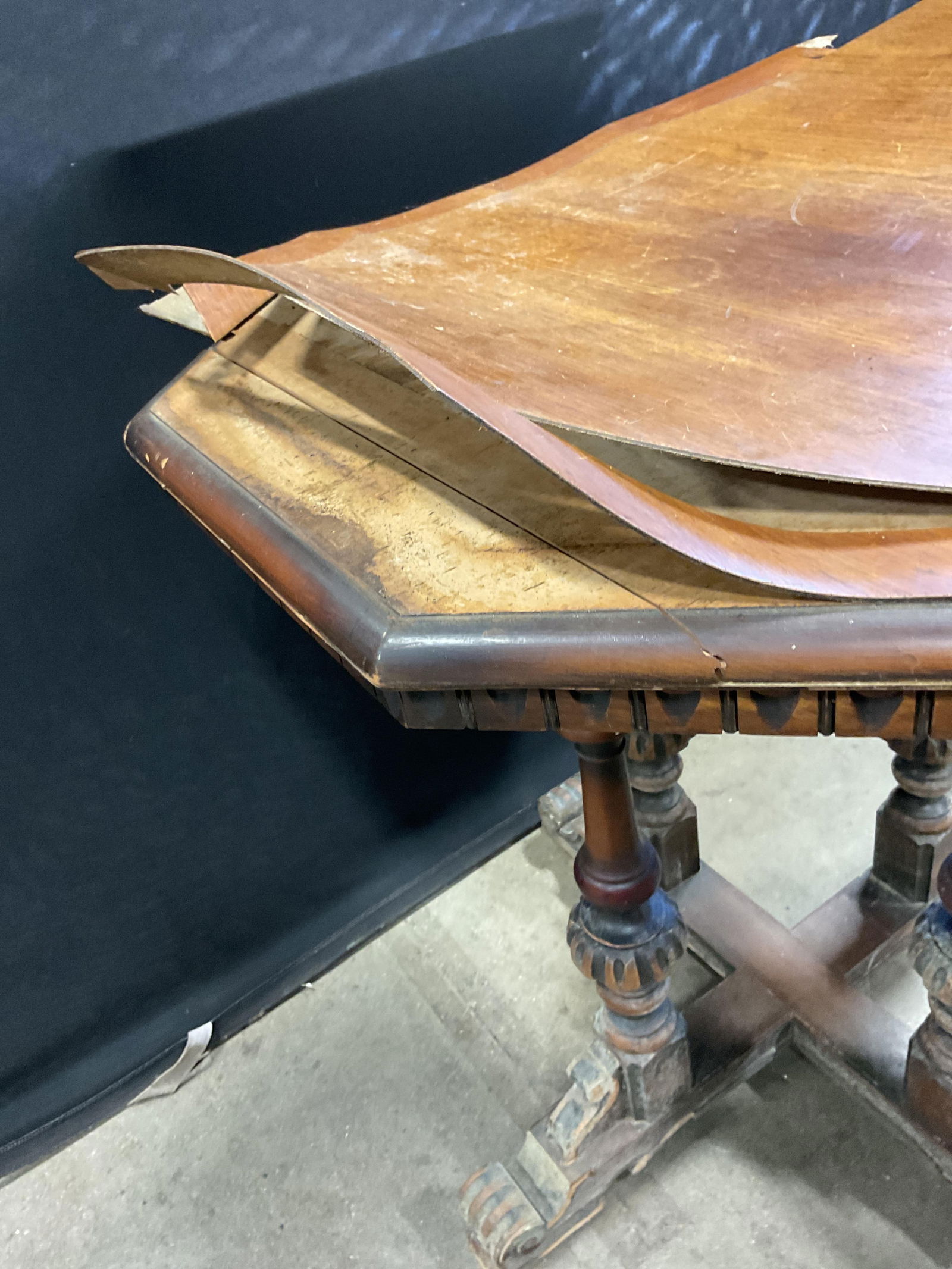 Regency Style Octagonal Wood Side Table - 5