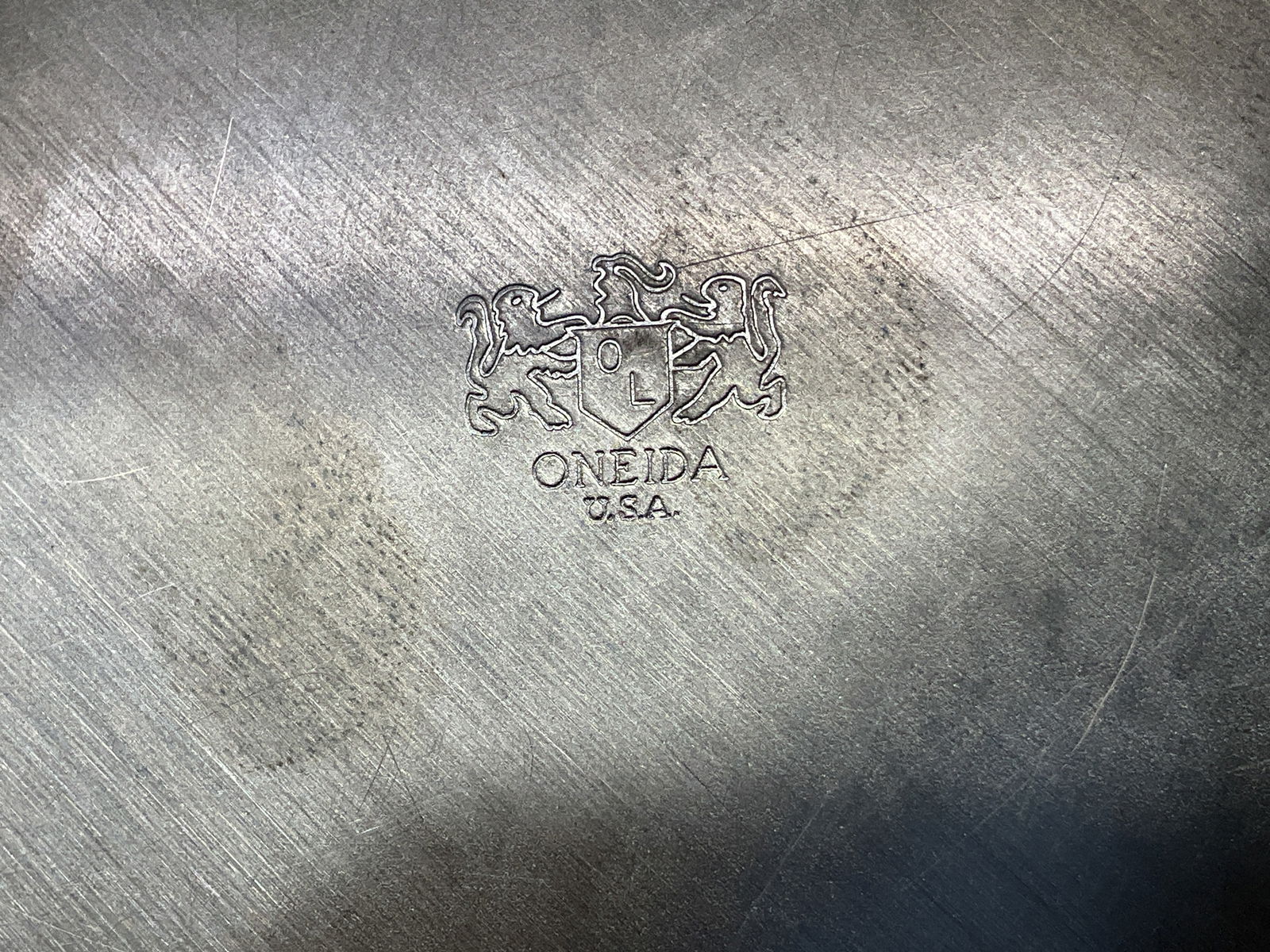 Oneida Silver Plated Handled Serving Tray USA - 5