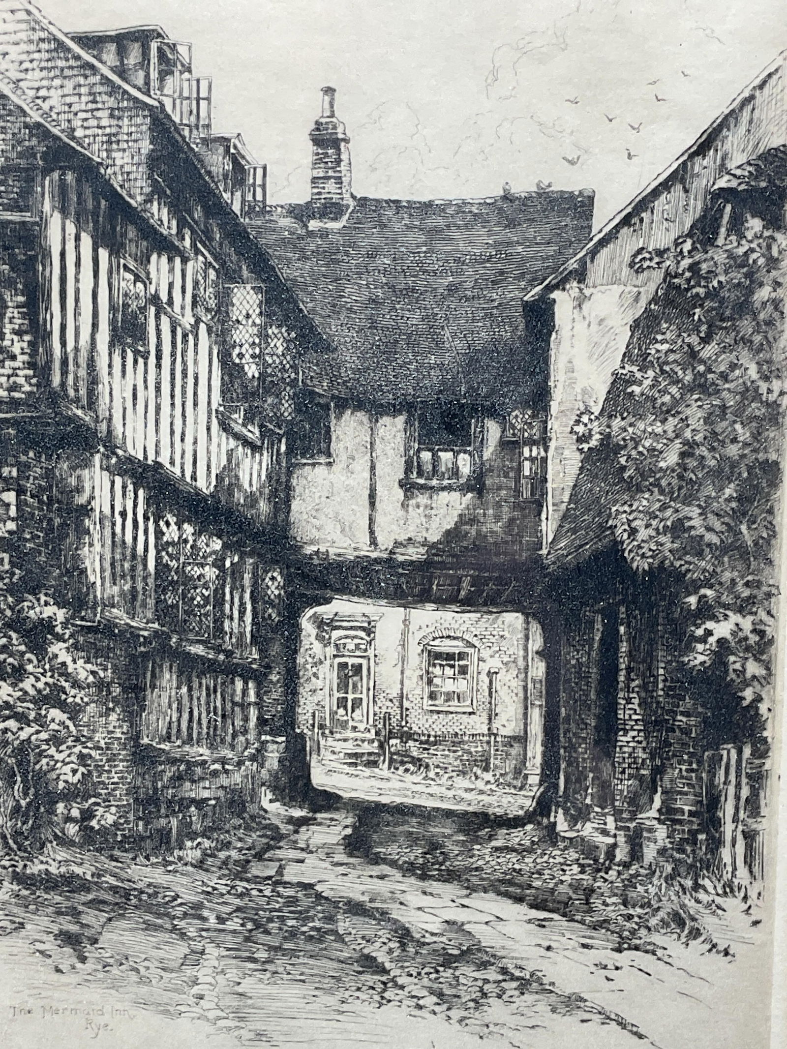 Signed Albany E Howarth Mermaid Inn Drypoint (1 of 6)