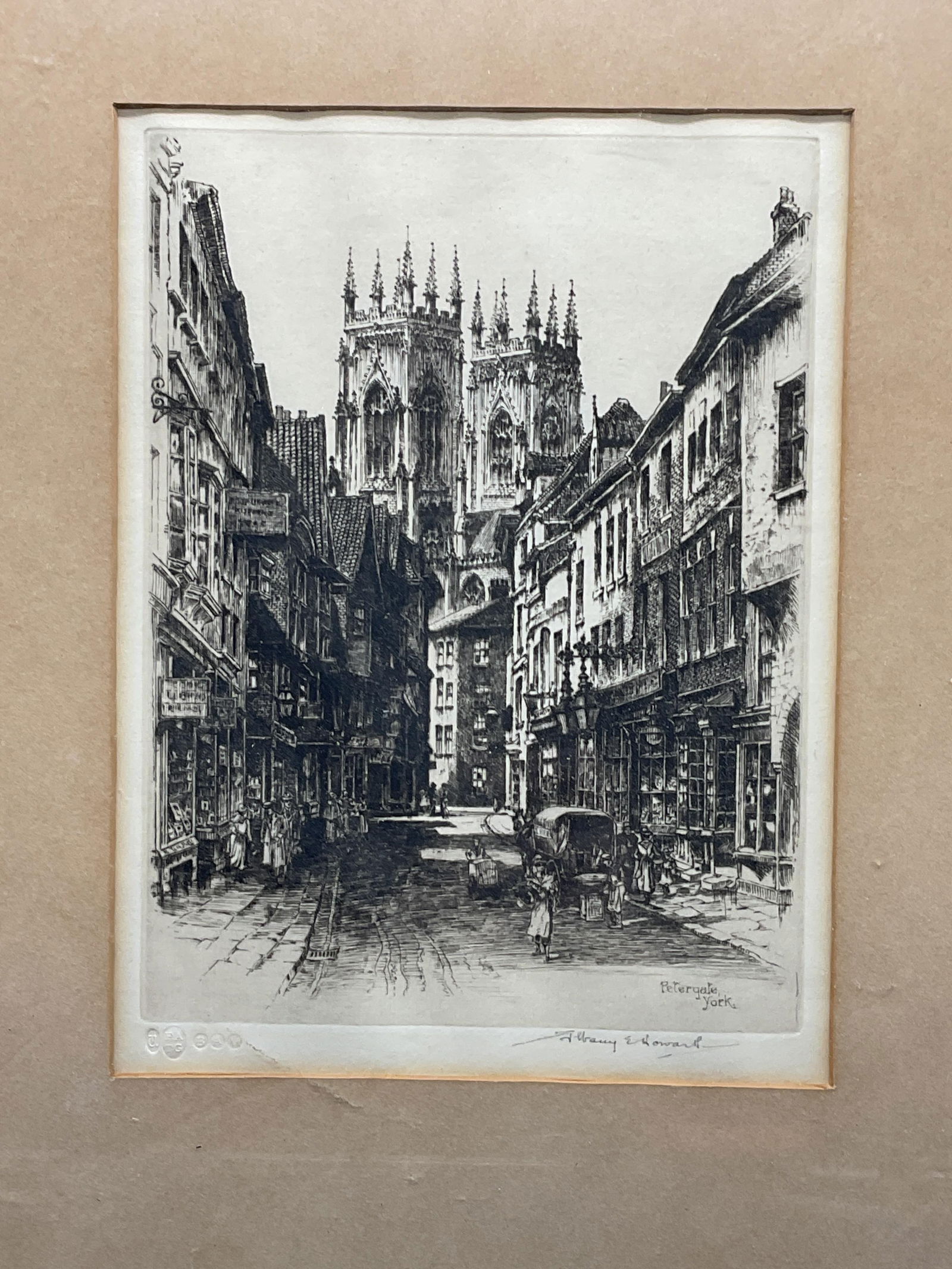 Sgn Albany E Howarth Petergate York Drypoint (1 of 6)