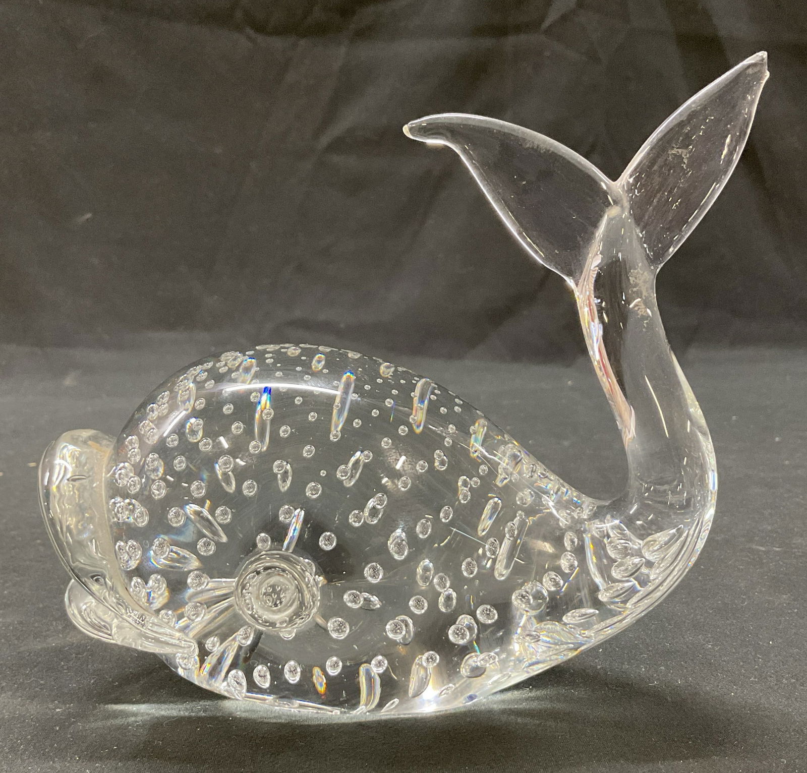 Murano Glass Bullicante Whale Paperweight (1 of 7)
