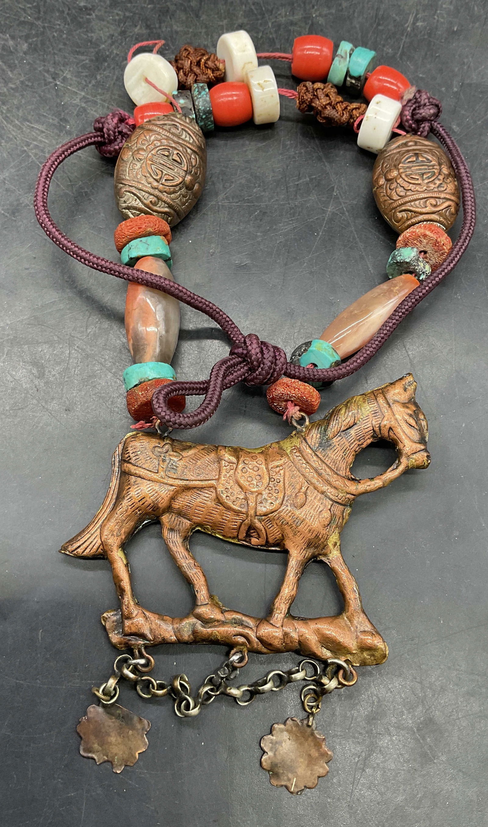 Vintage Handmade Horse Pendant Necklace (1 of 6)