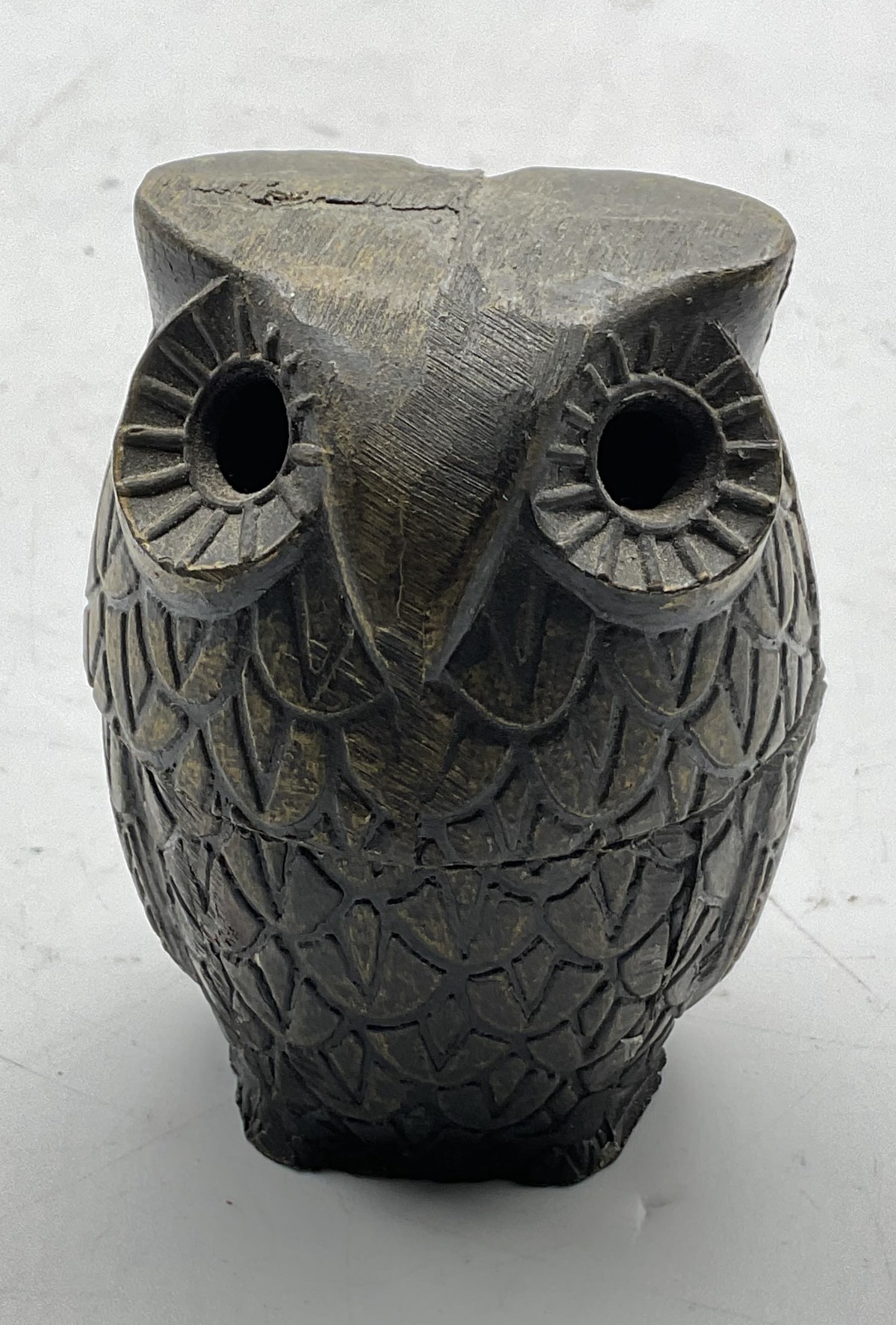Vintage Brass Toned Owl Incense Holder (1 of 9)