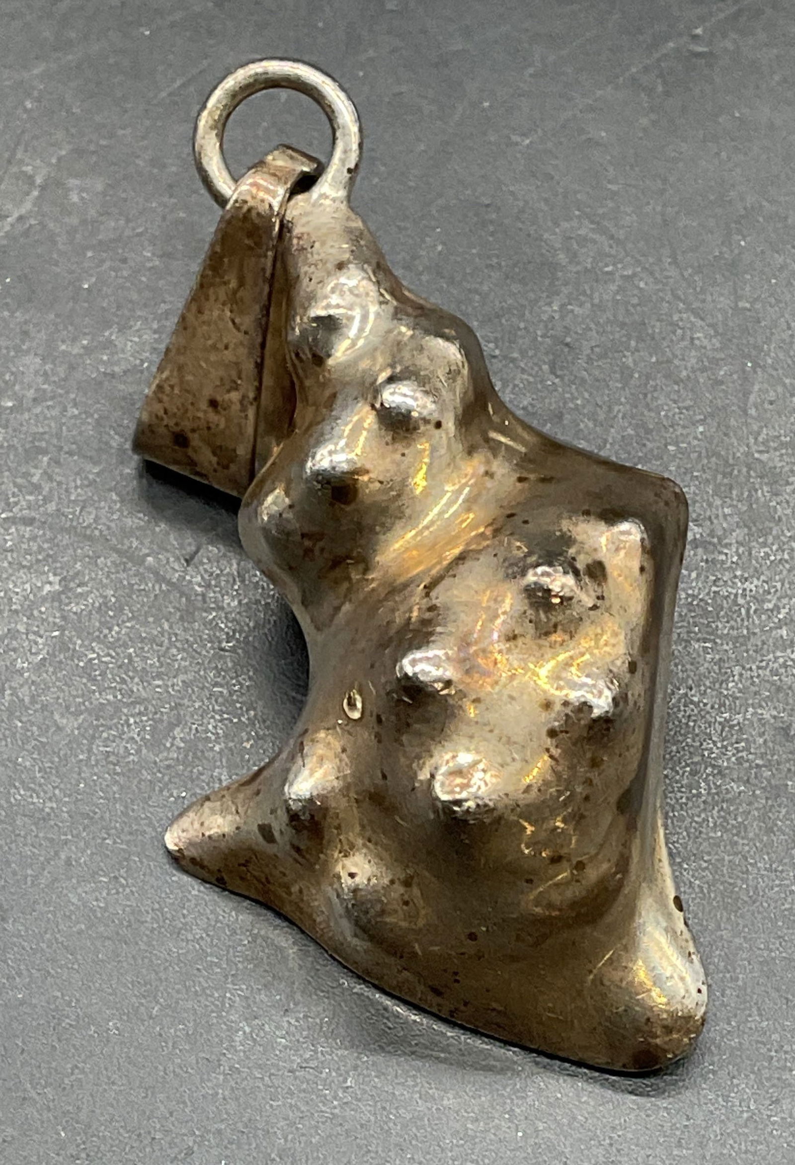 Vintage Sterling Silver Shell Pendant, Mexico (1 of 6)