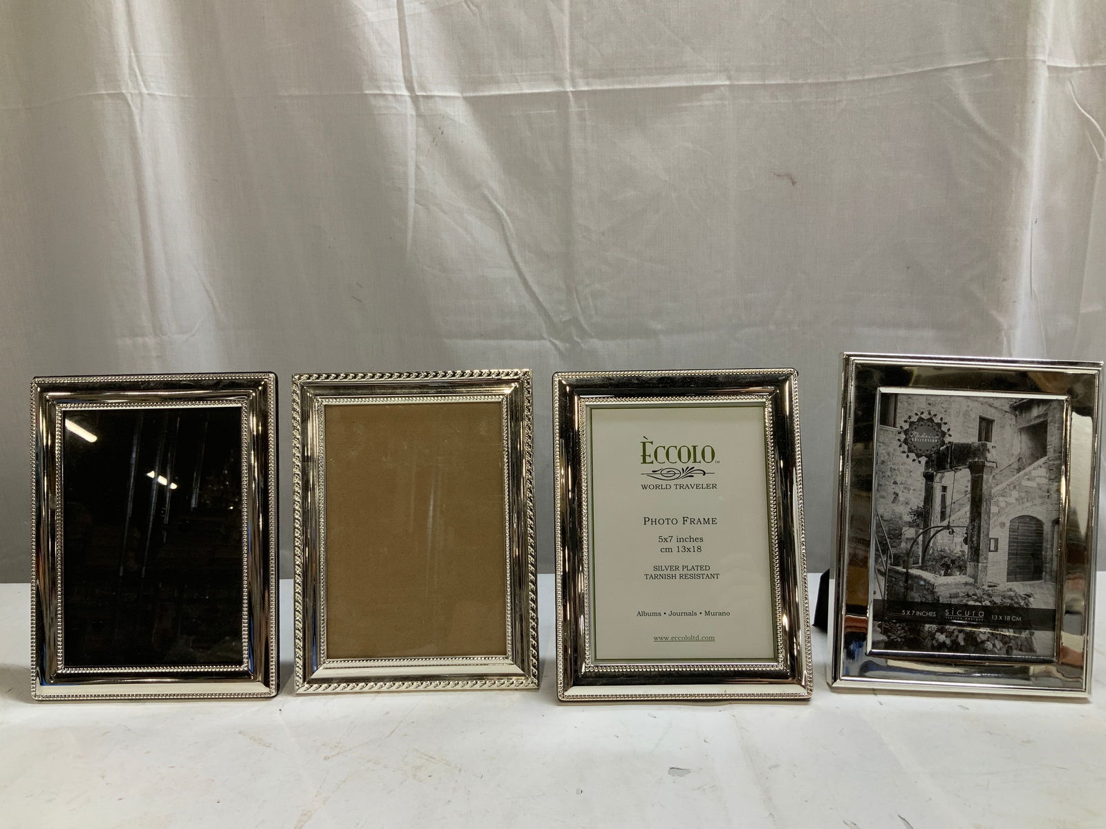 Lot 9 Assorted Silver Toned Frames ECCOLO+ - 2
