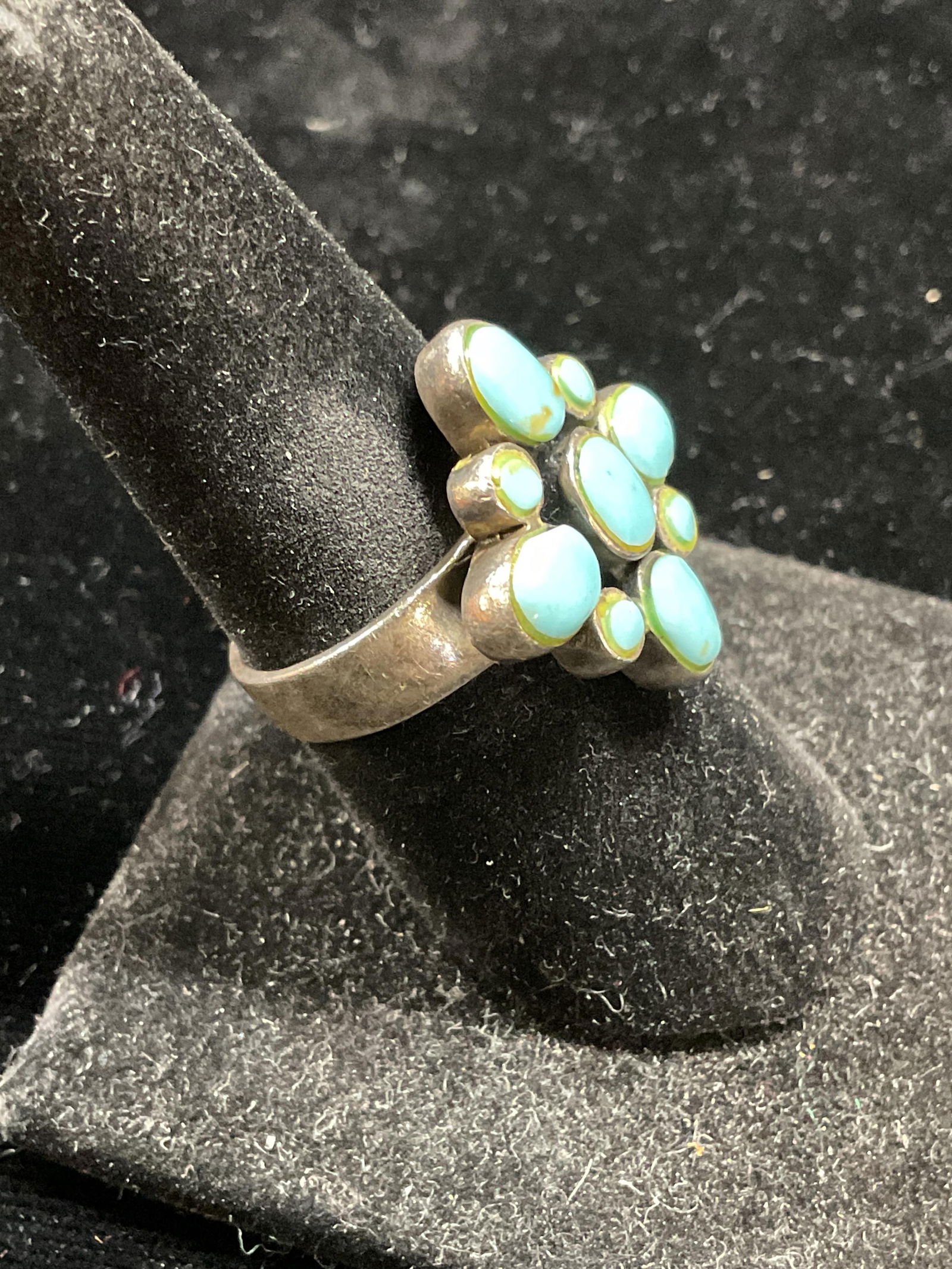 Sterling Silver Native American Turquoise Ring - 2