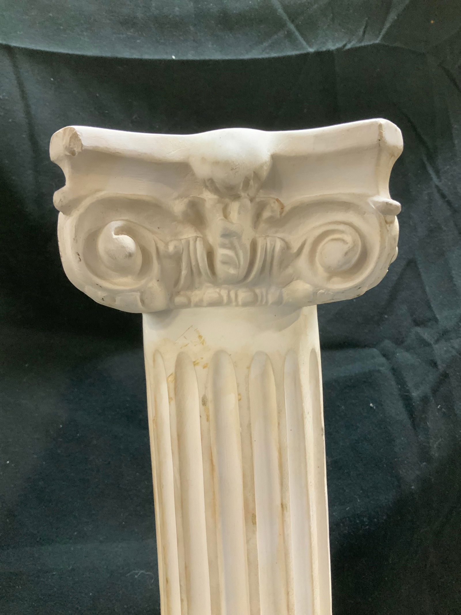 White Classical Style Column Pedestal - 4