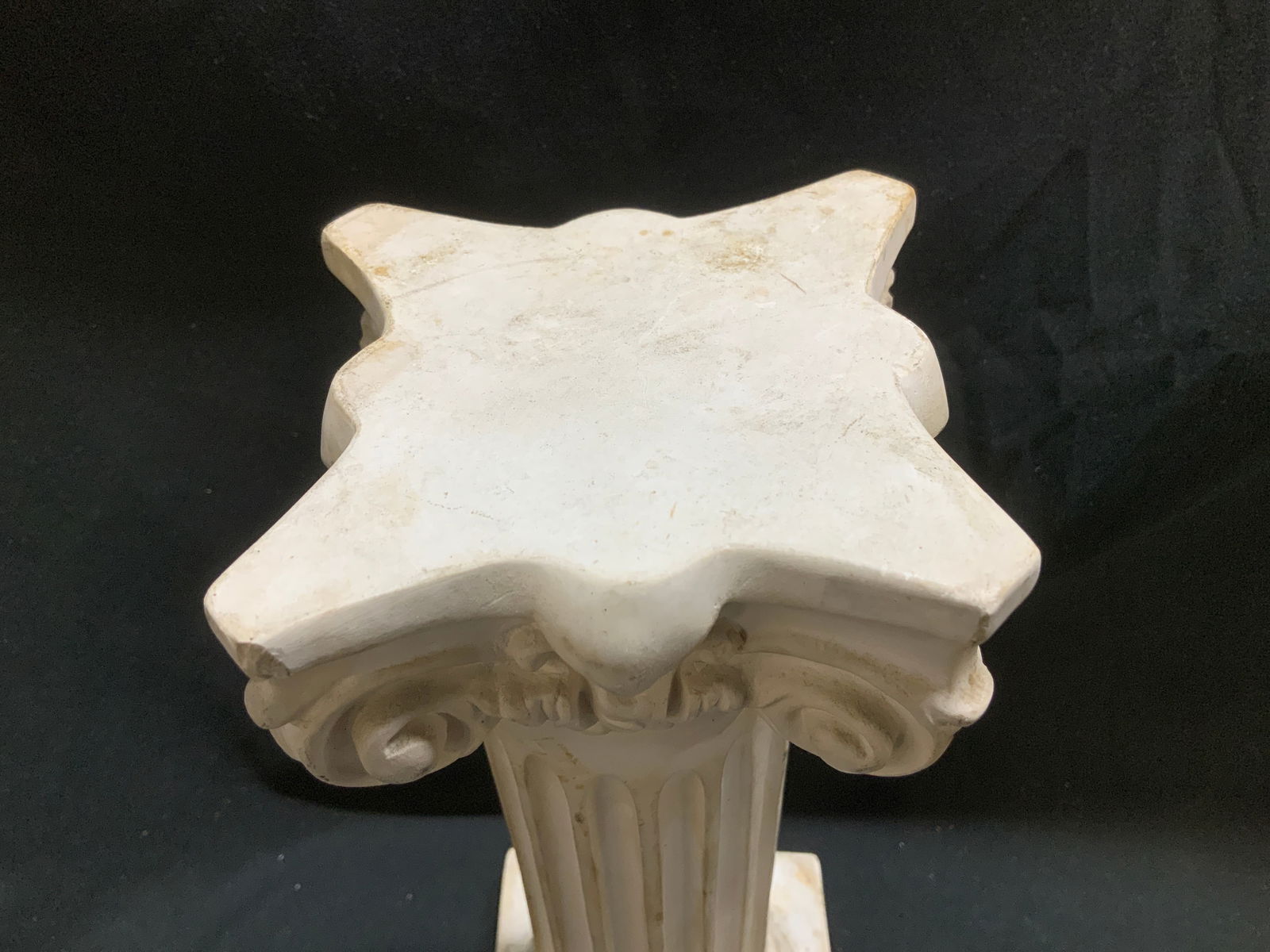 White Classical Style Column Pedestal - 5