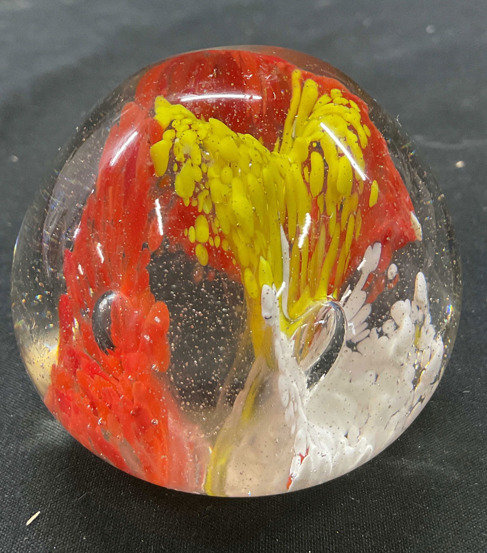 Vintage Hand Blown Art Glass Paperweight (1 of 6)