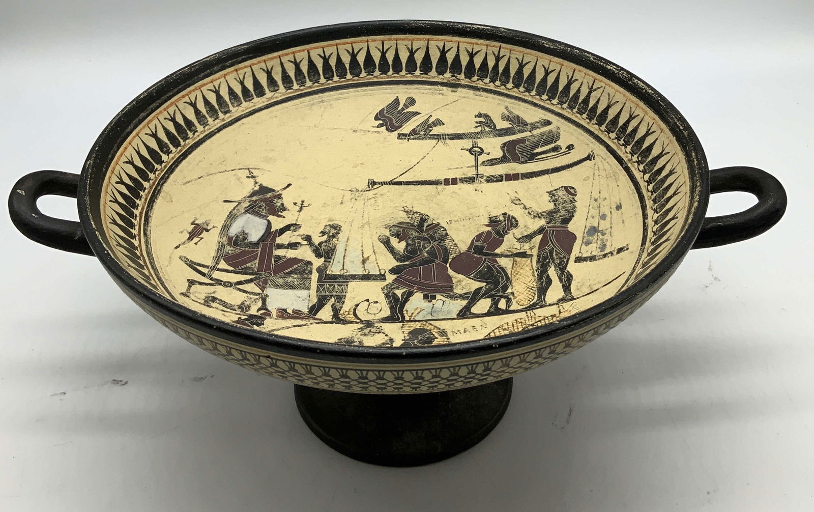 Kostas Tsekowras Copy Hand Painted Kylix DELPHI (1 of 6)