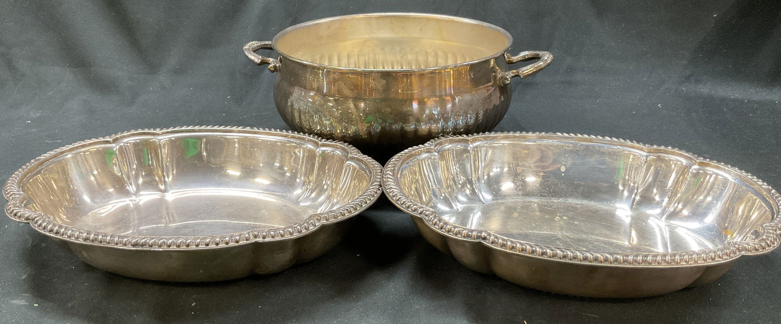 Lot 3 Regency+ Silver Plated Serving Bowls (1 of 11)