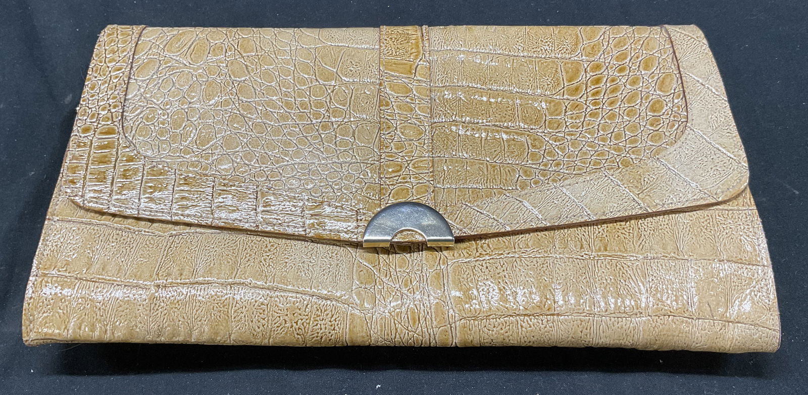 Vintage Leather Snakeskin Pattern Purse (1 of 7)