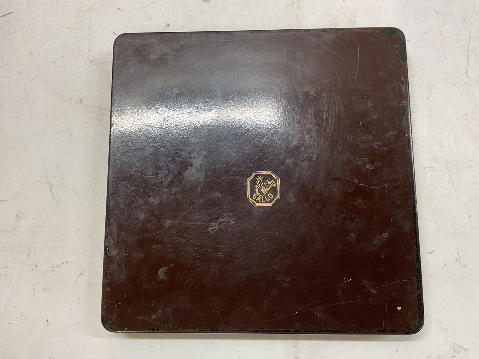 Gallo Brown Lacquer Rooster Serving Tray - 5