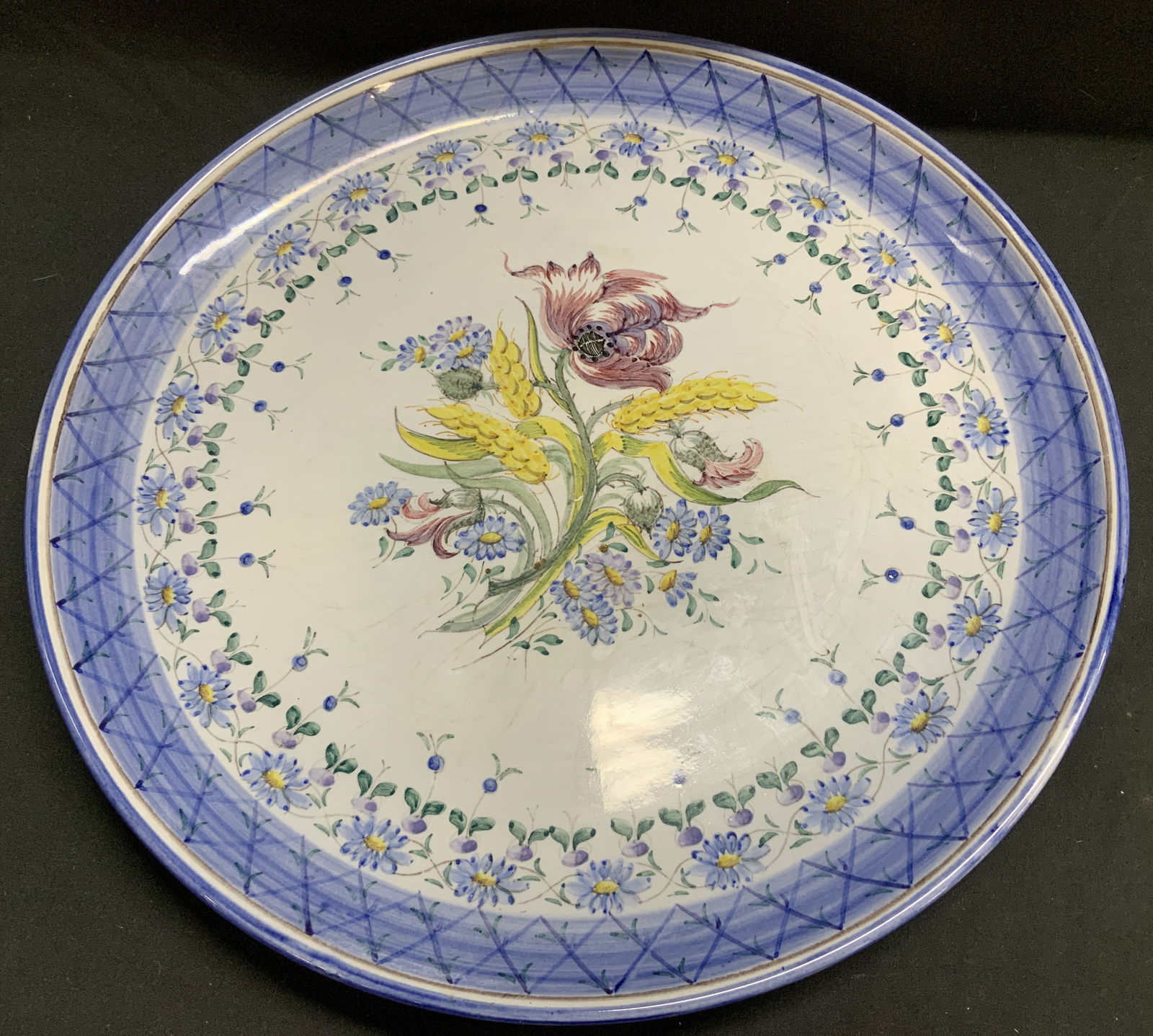Carvalhinho Hand Painted Floral Platter PORTUGAL (1 of 6)