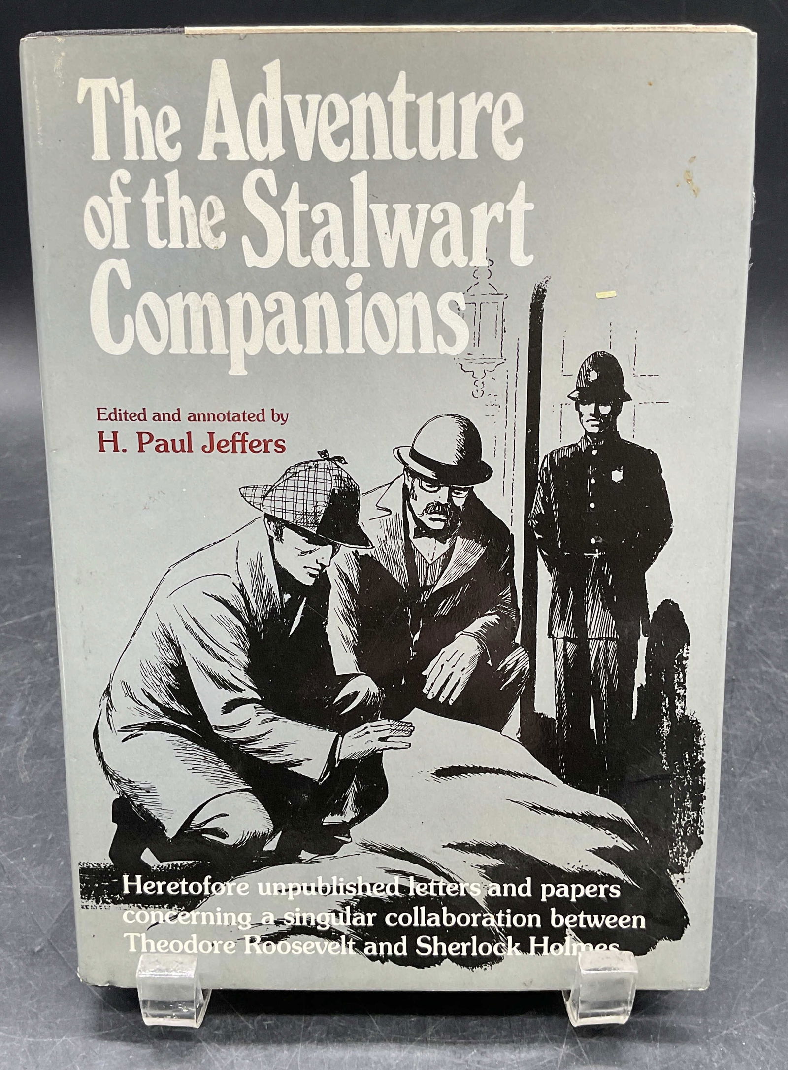 1978 Stalwart Companions, Jeffers, 1st Edt: Hardcover first edition copy of The Adventure of the Stalwart Companions by H Paul Jeffers. Harper and Row, 1978. Measures approx. 8.25 x 5.75 inches. wear to cover, pages, and binding consistent with