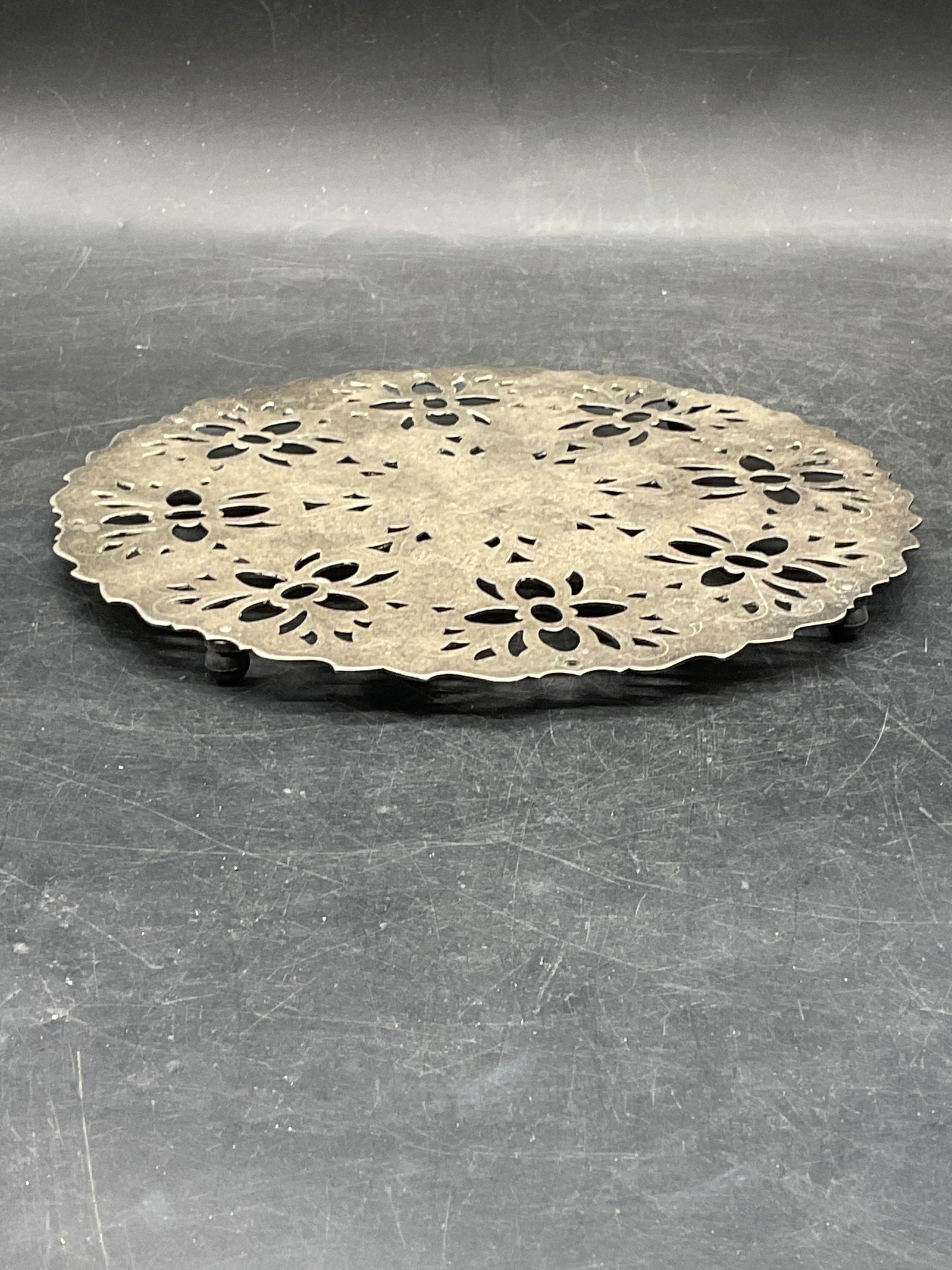 Vintage Raimond Silver Plated Trivet - 5