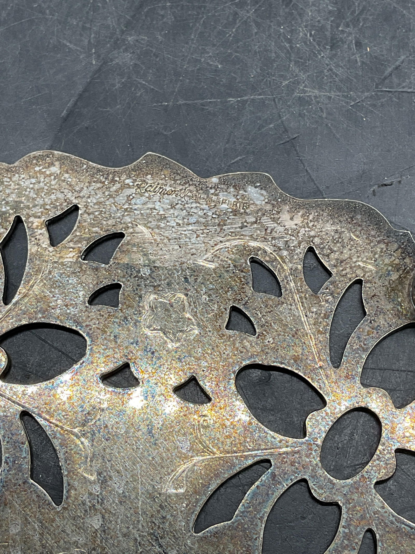 Vintage Raimond Silver Plated Trivet - 7