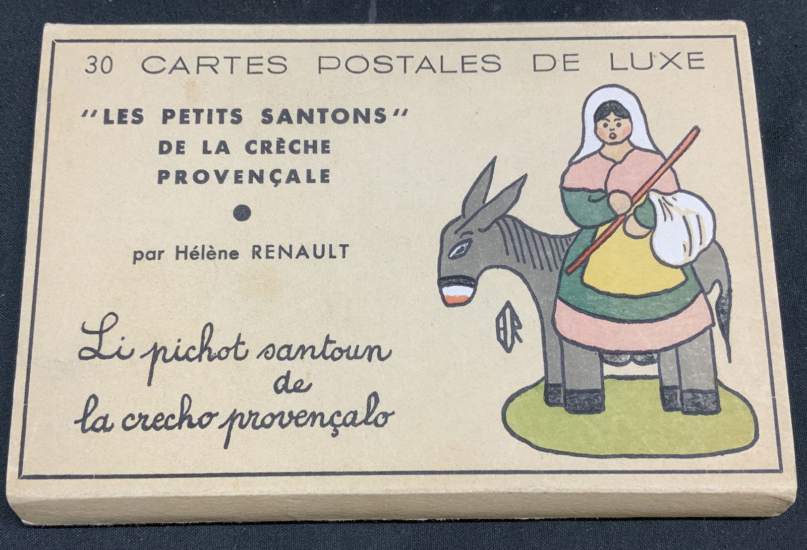 Vtg St30 Les Petits Santon Illustr Postcrds FRANCE (1 of 7)