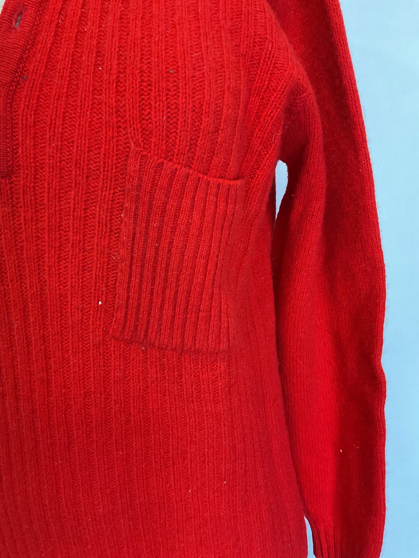 Neyret Paris Red Wool Buttoned Sweater - 5