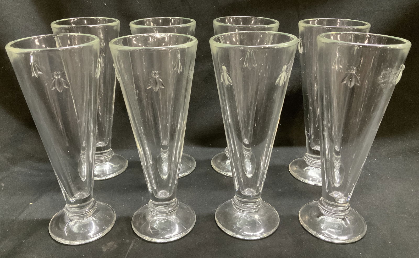 Lot 8 Musees Bee Champagne Flutes FRANCE (1 of 6)