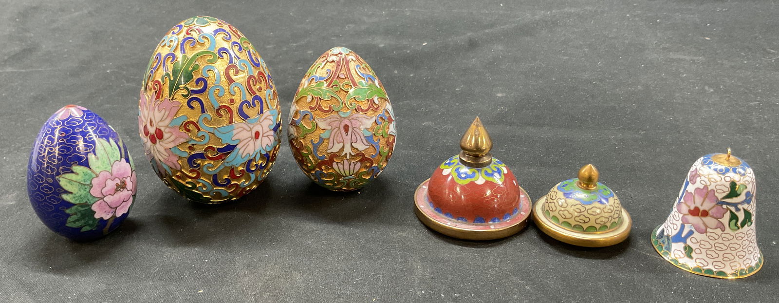 Lot 6 Chinese Cloisonne Decorative Trinkets (1 of 13)