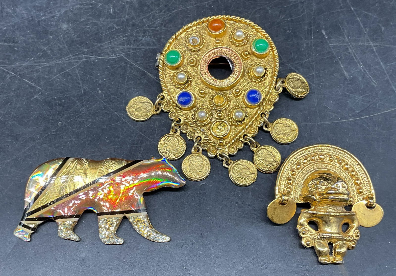 Lot 3 John Crutchfield Bear Brooch + More (1 of 7)