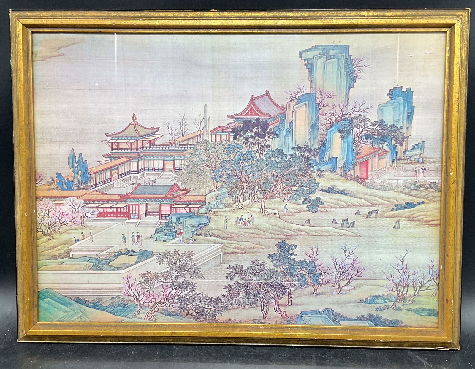 Framed City of Cathay Chinese Scroll Lithograph (1 of 6)