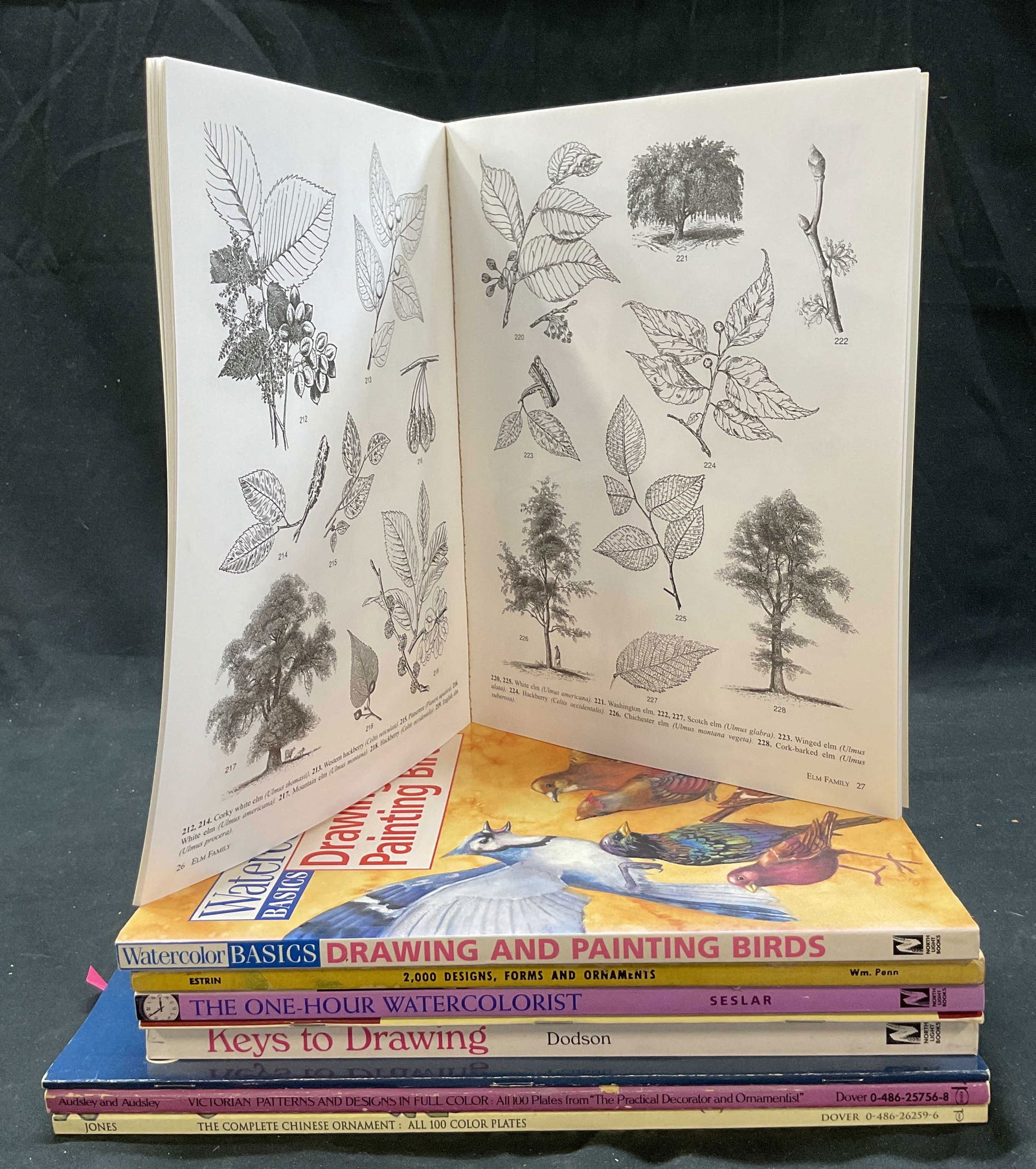 Grp Lot 9 Drawing & Painting Illus Bk 1940s-2000s+: Group lot of 9 books. Drawing and painting books. Soft cover books with illustrated covers. Ranging from the 1940s to early 2000s. Largest measures approx 9 x 12 inches. Wear to all books. Property of