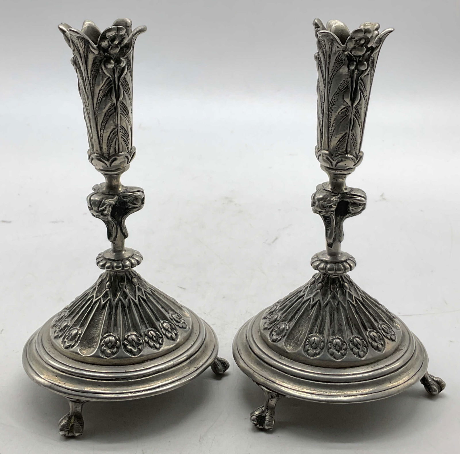Pair 1988 MMA Art Nouveau Style Candlesticks (1 of 8)