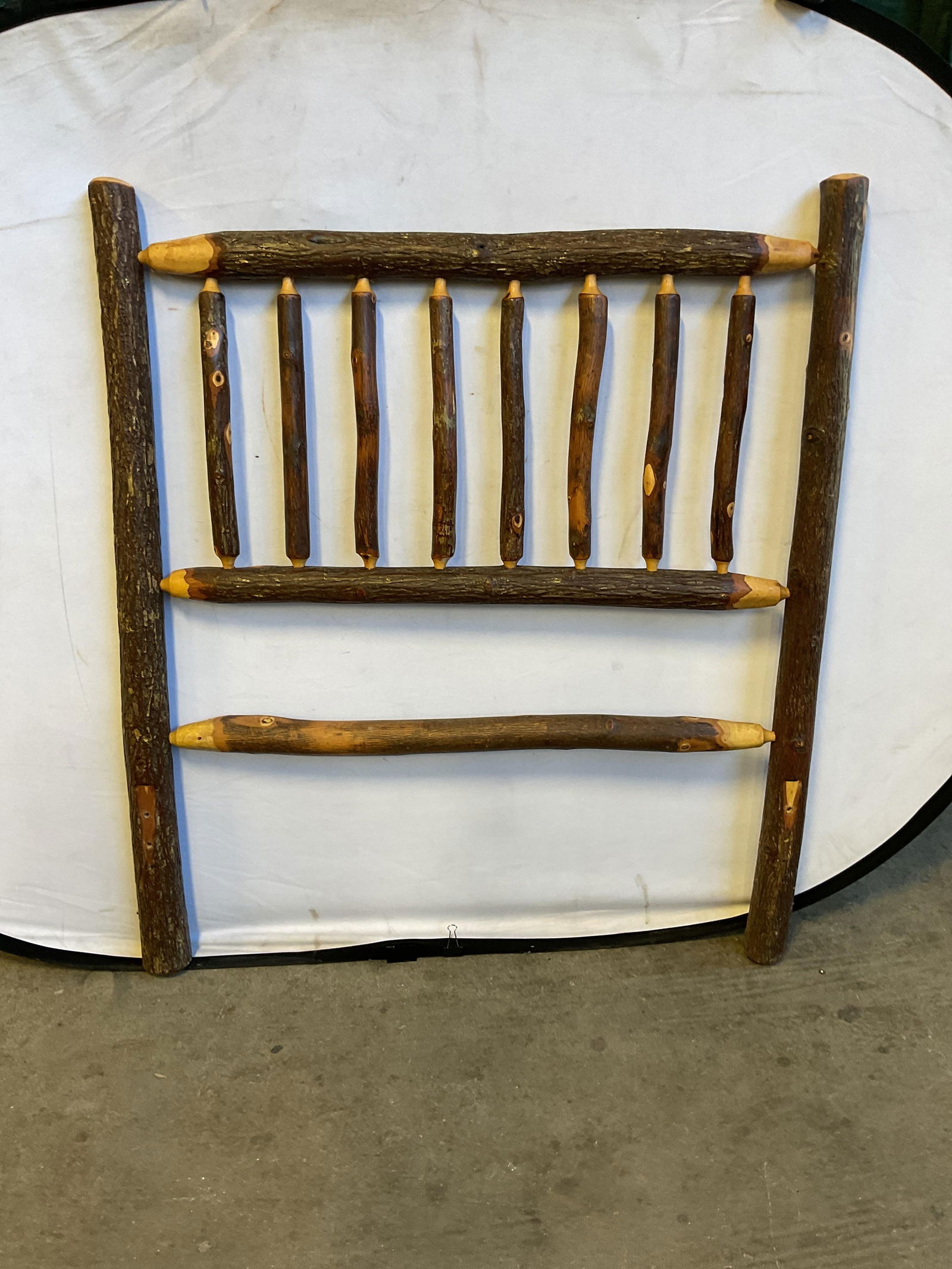 Set 2 Rustic Log Head & Footboard Set - 2
