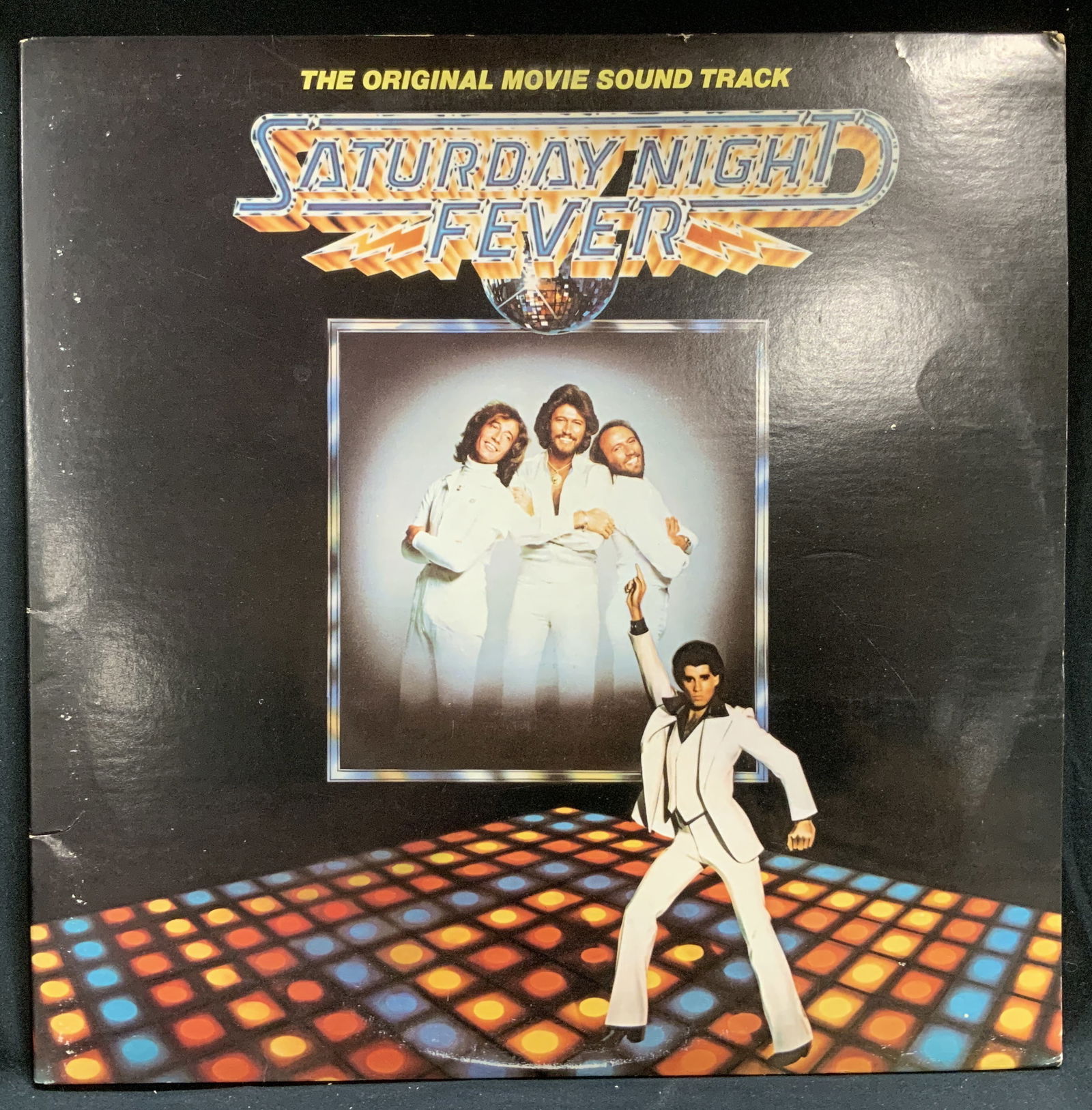 1977 Saturday Night Fever Org Movie Vinyl Record: Saturday Night Fever. The Original Movie Soundtrack. From the Robert Stigwood Production. Saturday Night Fever. Distributed By Paramount Press. Property of Upper East Side French stage and screen acto