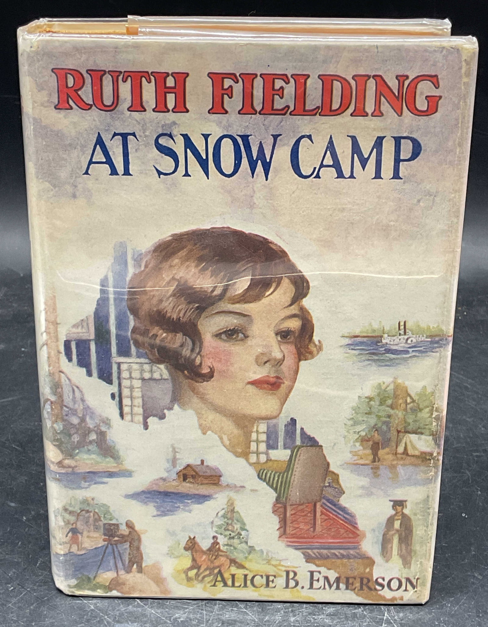 1913 Alice Emerson Ruth Fielding At Snow Camp: Hardcover antique copy of Ruth Fielding At Snow Camp by Alice B Emerson (pseudonym). Ruth Fielding series. Published by Cupples and Leon, 1913. Possibly first or early edition. Measures approx. 