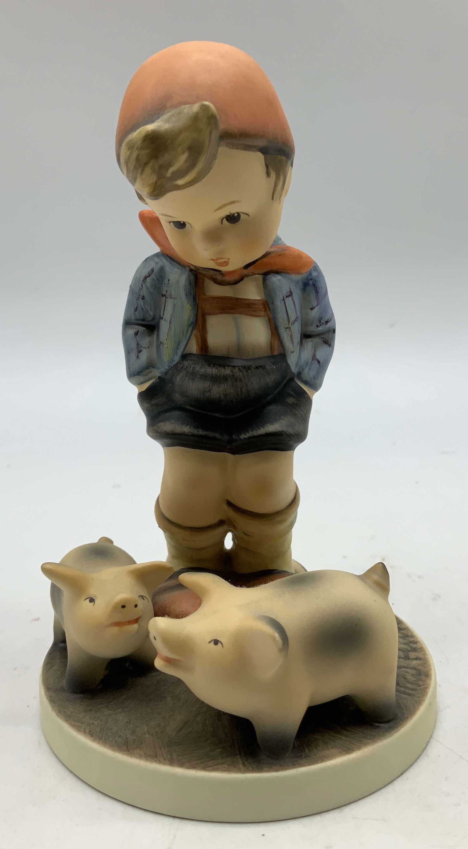 Vtg Goebel Farm Boy Ceramic Fig W GERMANY (1 of 6)