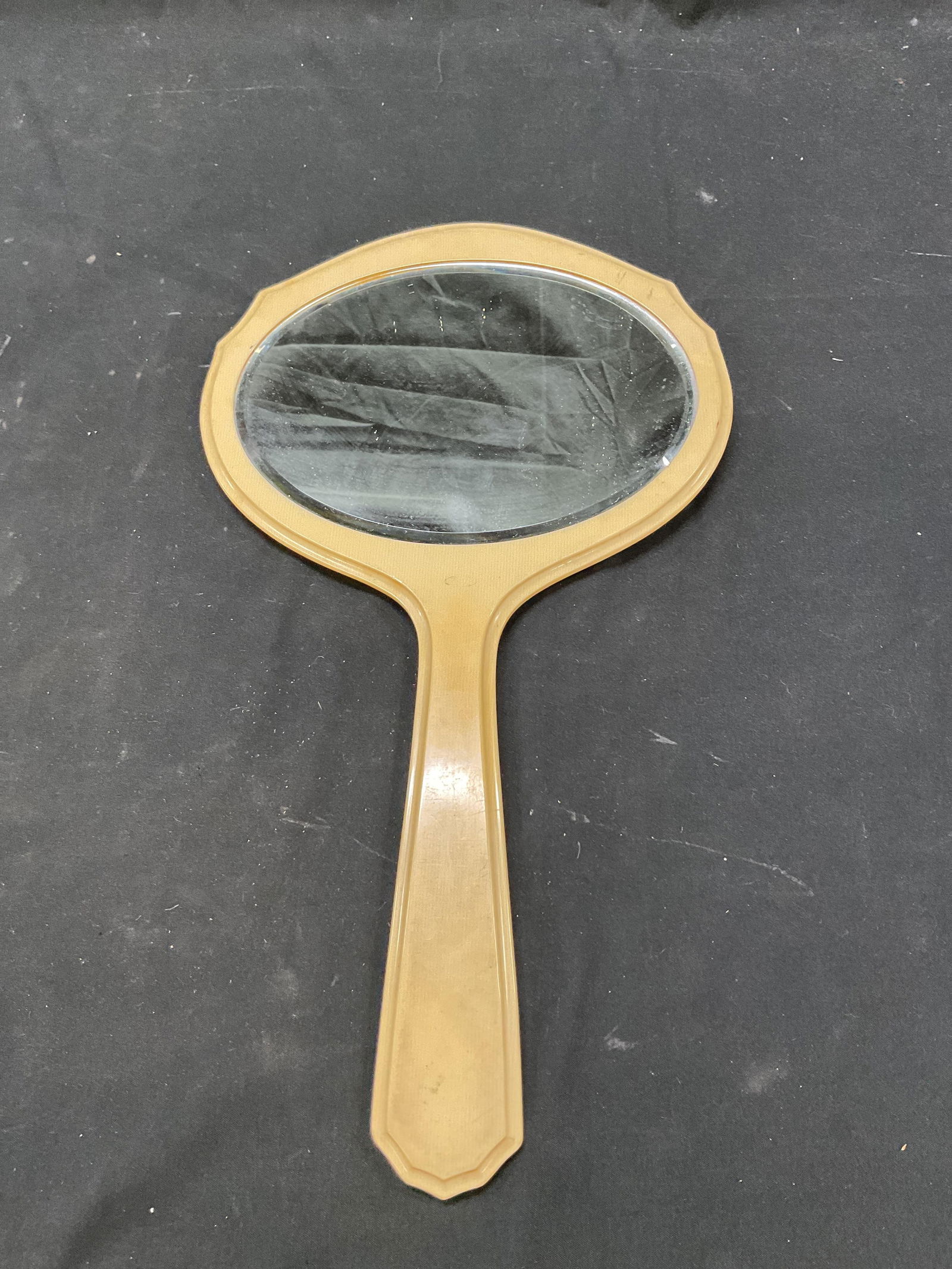 Du Barry Pyralin Monogram Handheld Mirror - 2