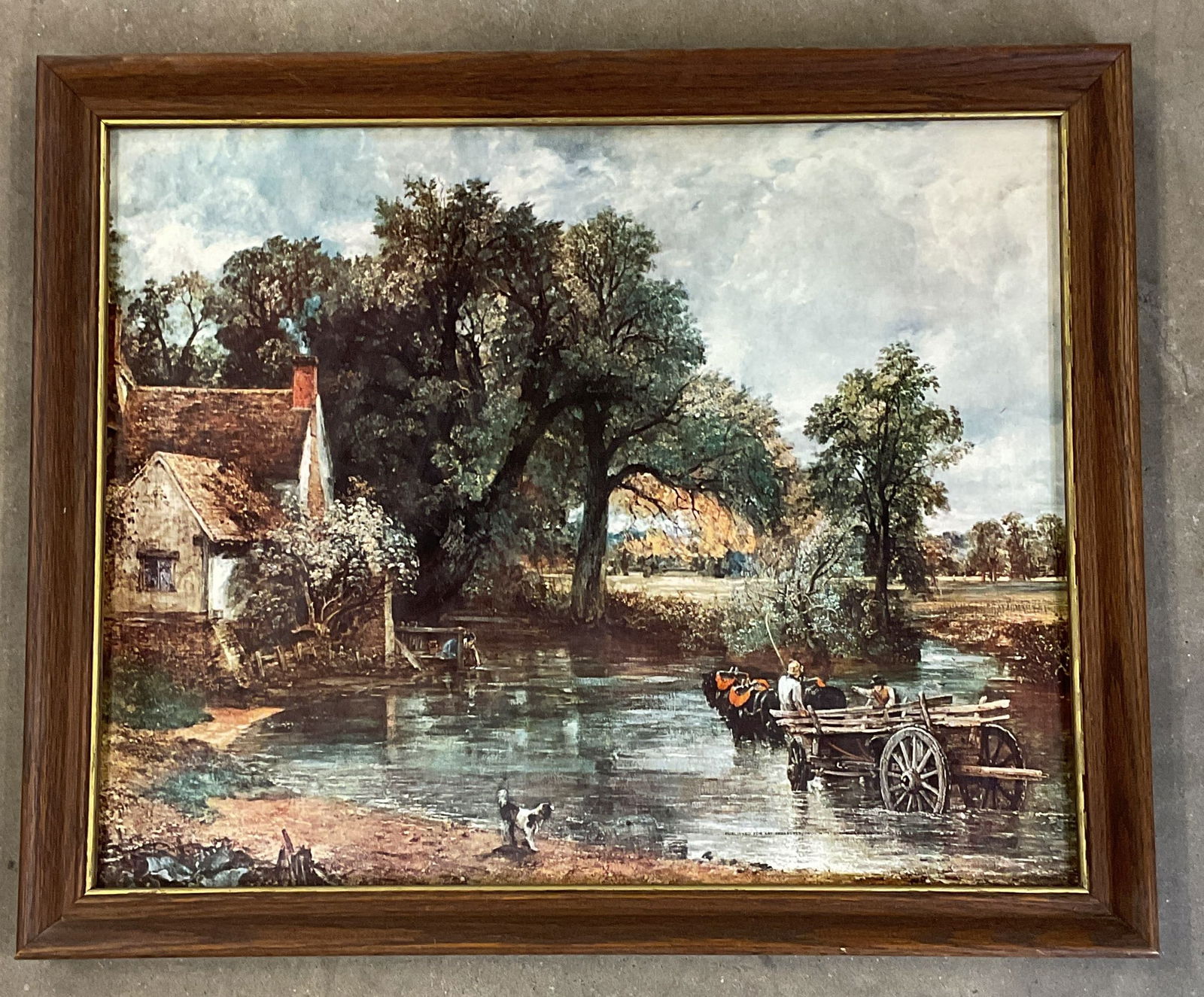 Framed After Constable The Hay Wain Lithograph 22i (1 of 6)