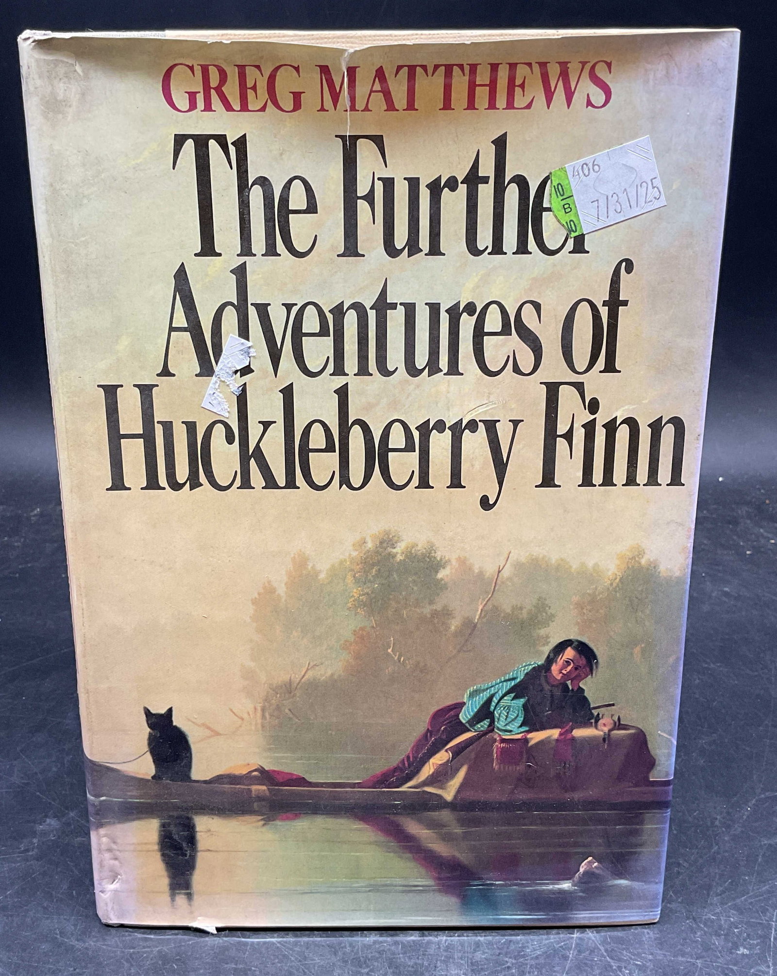 Matthews Further Adv Huckleberry Finn 1st Ed 1983: Hardcover first American edition The Further Adventures of Huckleberry Finn by Greg Matthews. Crown, 1983. Measures approx. 9.5 x 6.25 inches. Some wear to cover, pages, and binding consistent with ex