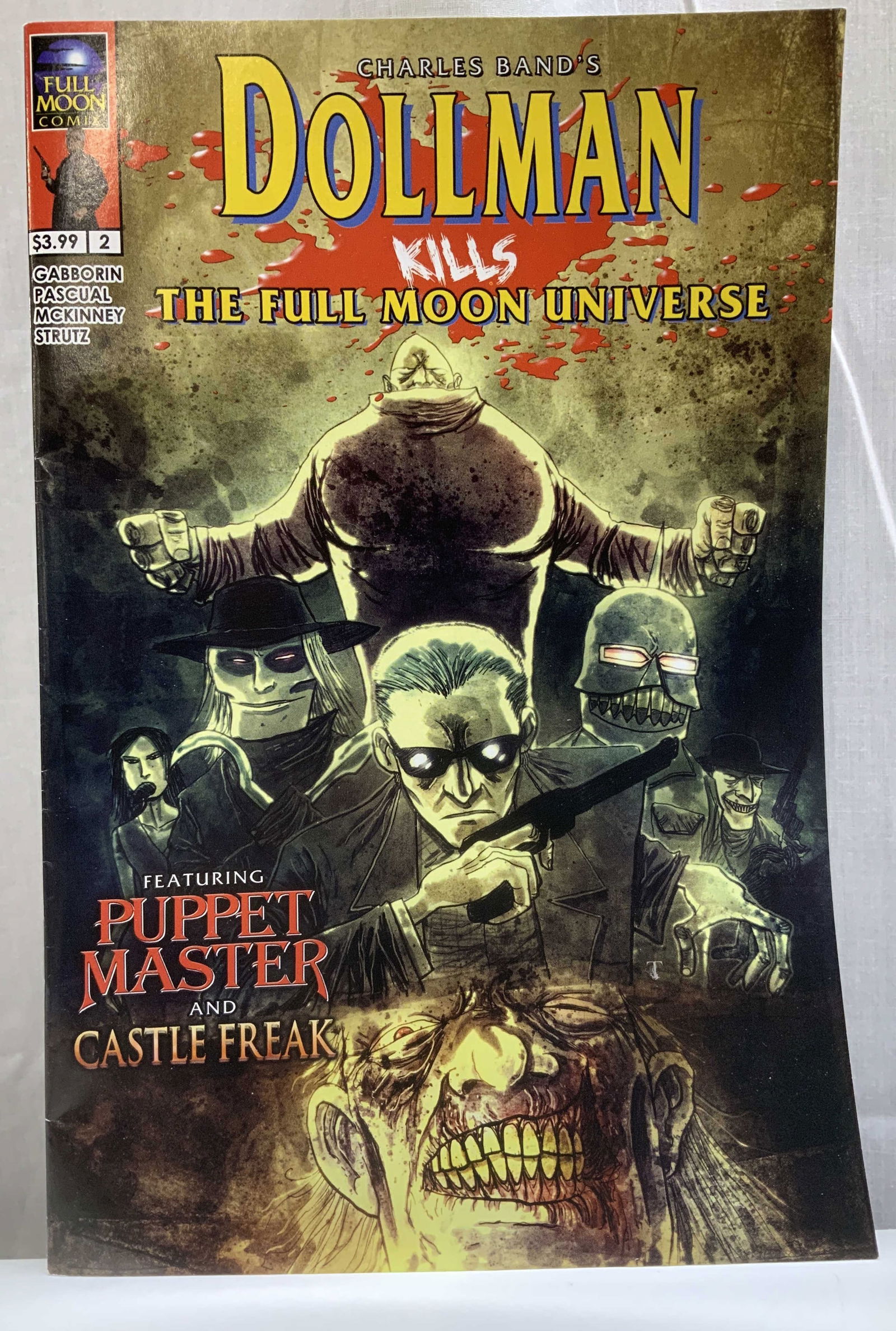 2018 Dollman Kills the Full Moon Issue #2 Comic Bk: Charles Bands. Dollman Kills the Full Moon Universe. Issue #2, published by Full Moon Comix. Copyright September 2018. Printed in Canada. Comic book features various illustrations. Sold as is.