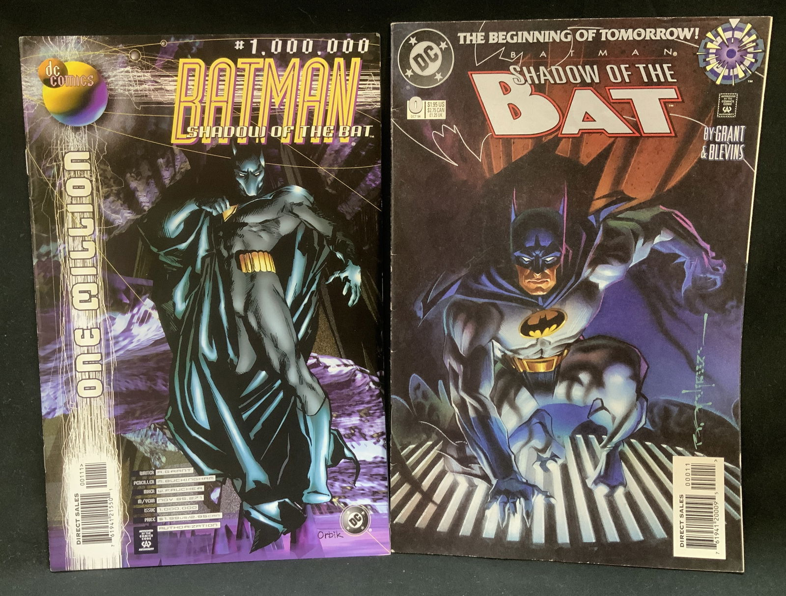 Lot 2 DC 1994 & 1998 Shadow of the Bat Comic Bks (1 of 7)
