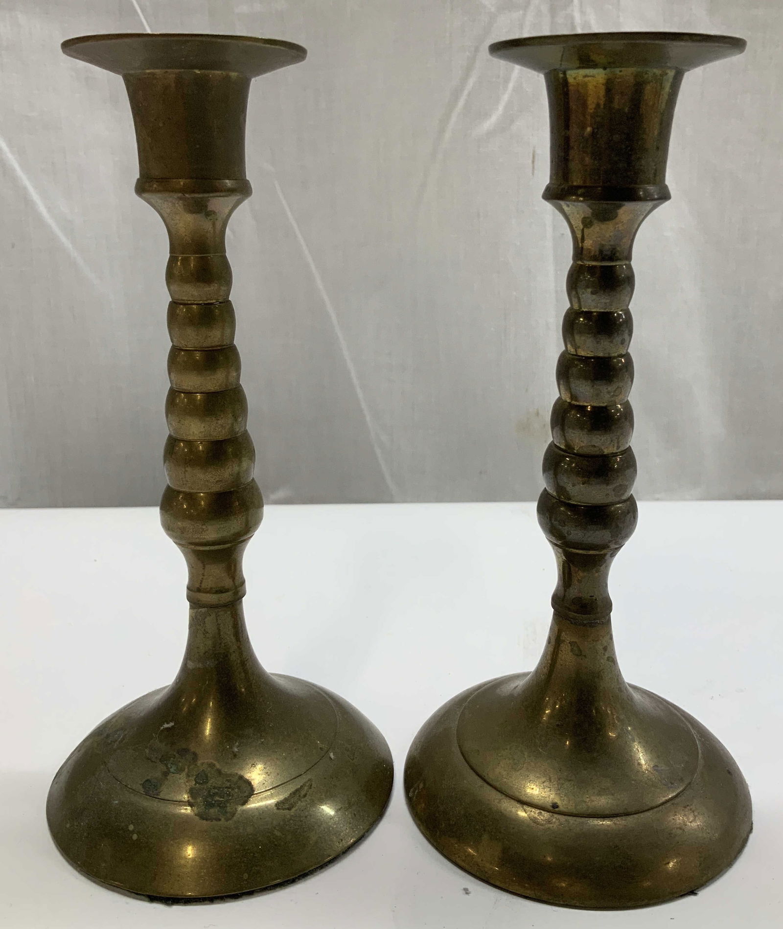Pier 1 Pair Brass Candlestick Holders (1 of 6)